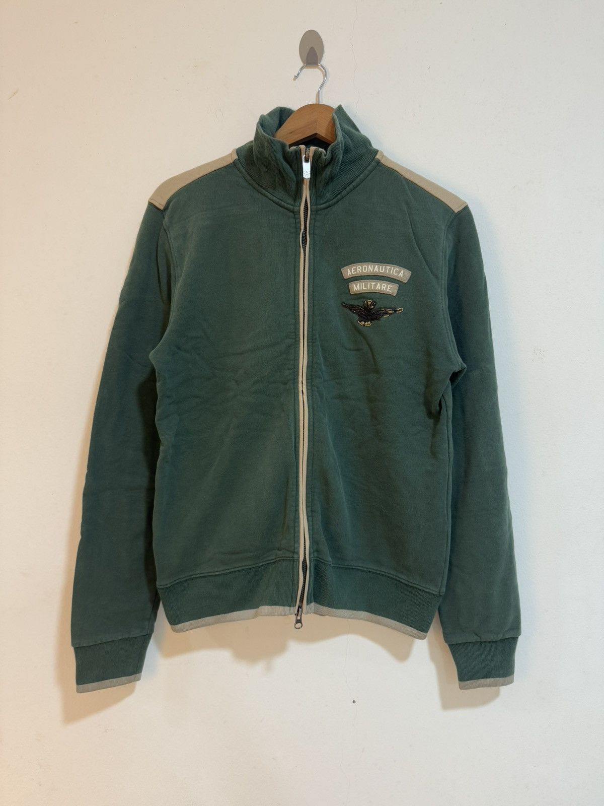 Aeronautica Militare × Vintage VTG Aeronautica Militare Cotton Zipper Jacket Size US M / EU 48-50 / 2 - 1 Thumbnail