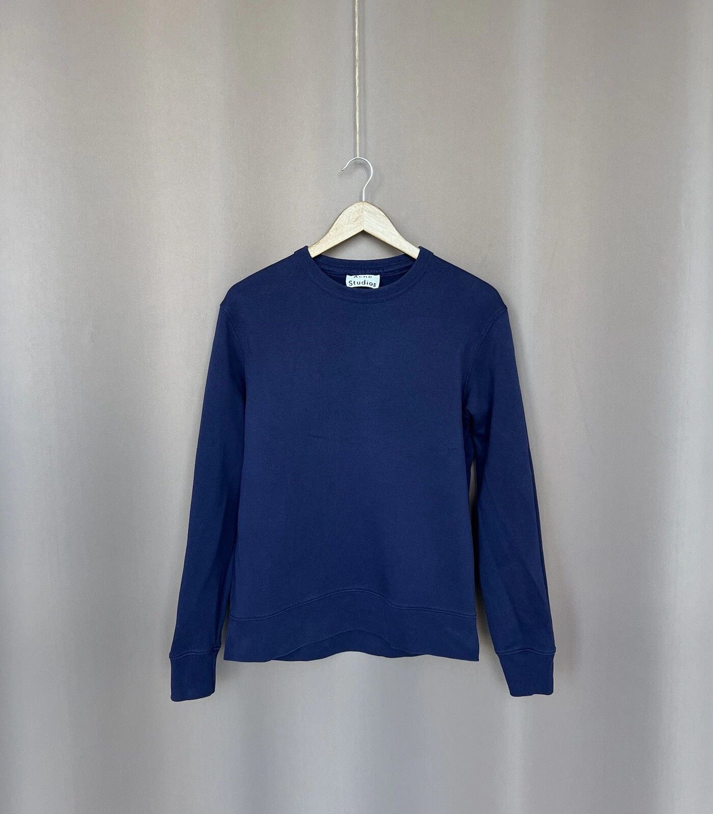 Acne Studios Acne Studios Sweatshirt Mens Size M Navy Crew Neck Sweater Size US M / EU 48-50 / 2 - 1 Thumbnail