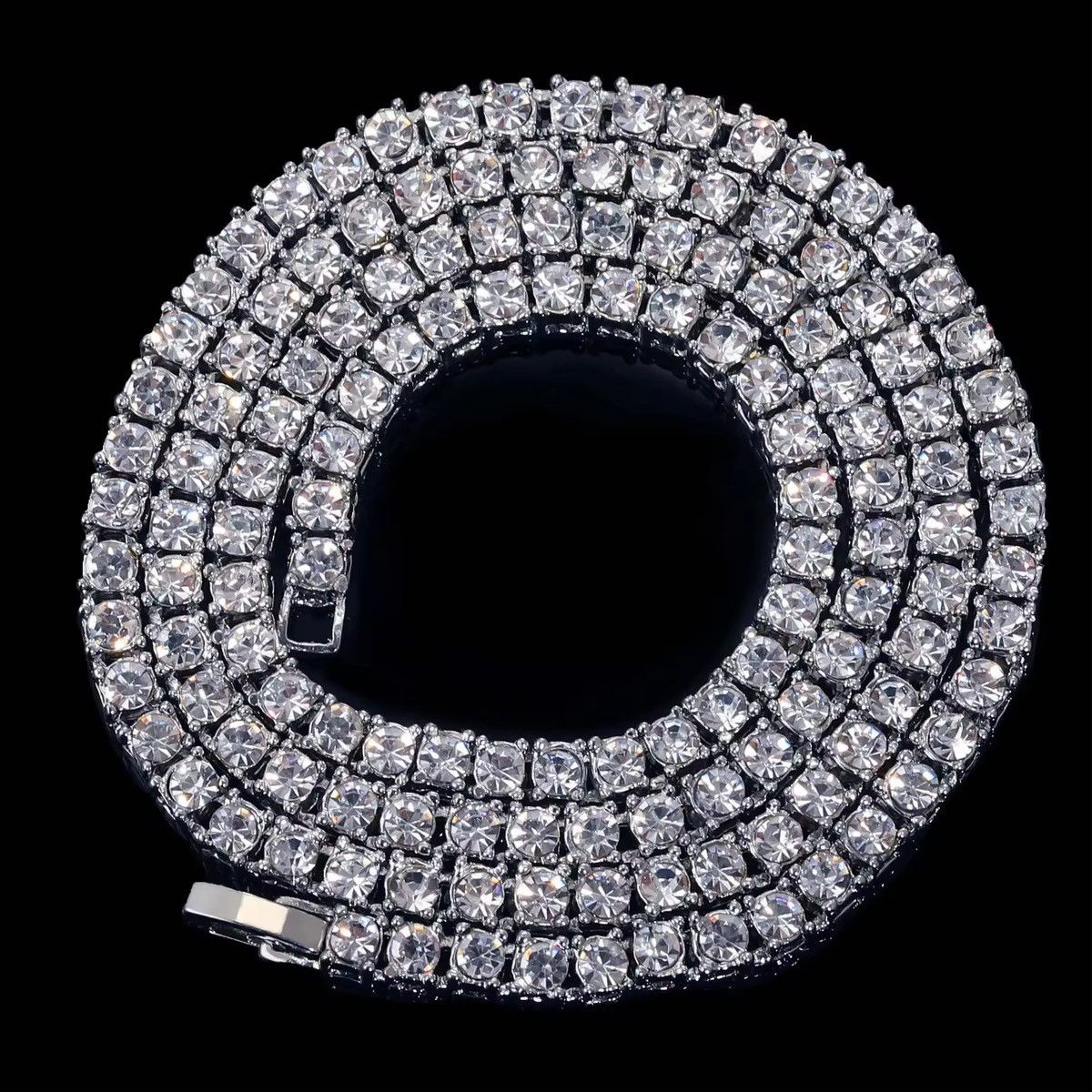 Jewelry 4MM Tennis Chain Necklace Size ONE SIZE - 5 Thumbnail