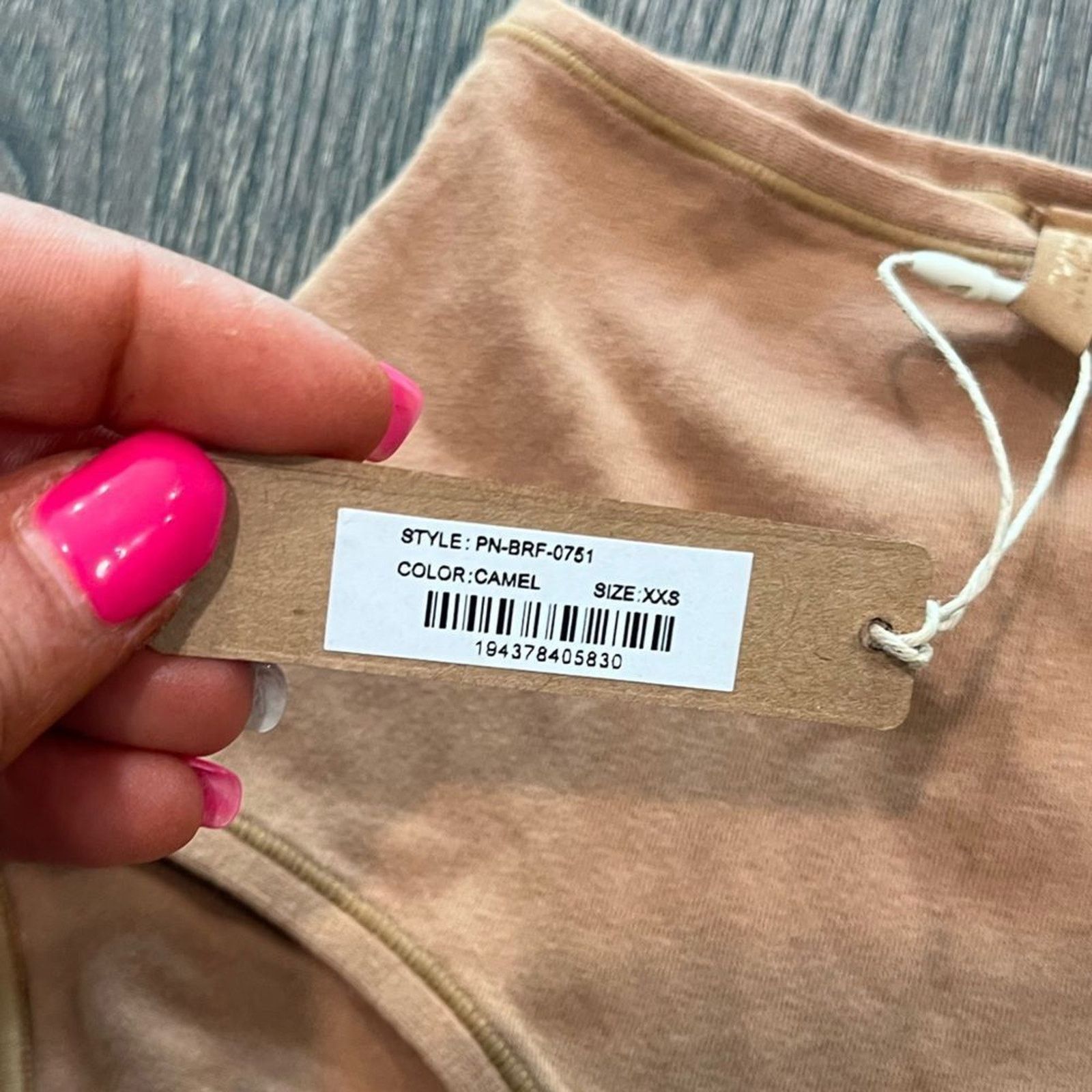 SKIMS NWT Skims Cotton Jersey Full Brief Camel- Size XXS Size ONE SIZE - 2 Thumbnail