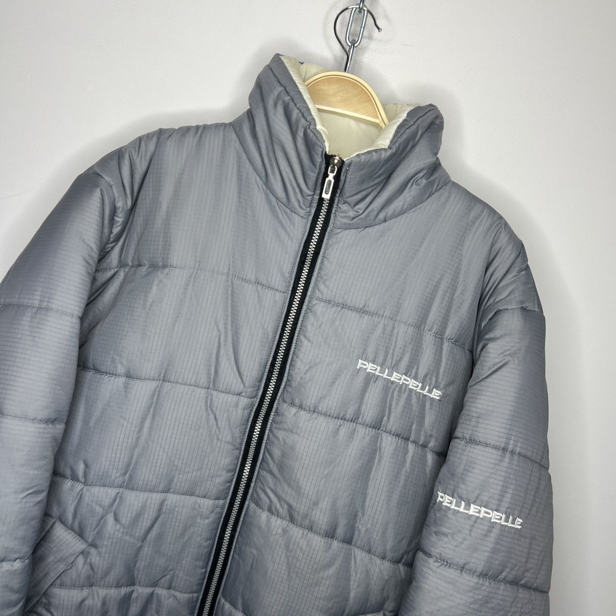 Pelle Pelle × Vintage Vintage 90s Pelle Pellle Puffer Reversible Jacket Grey Y2K Size US XL / EU 56 / 4 - 5 Thumbnail
