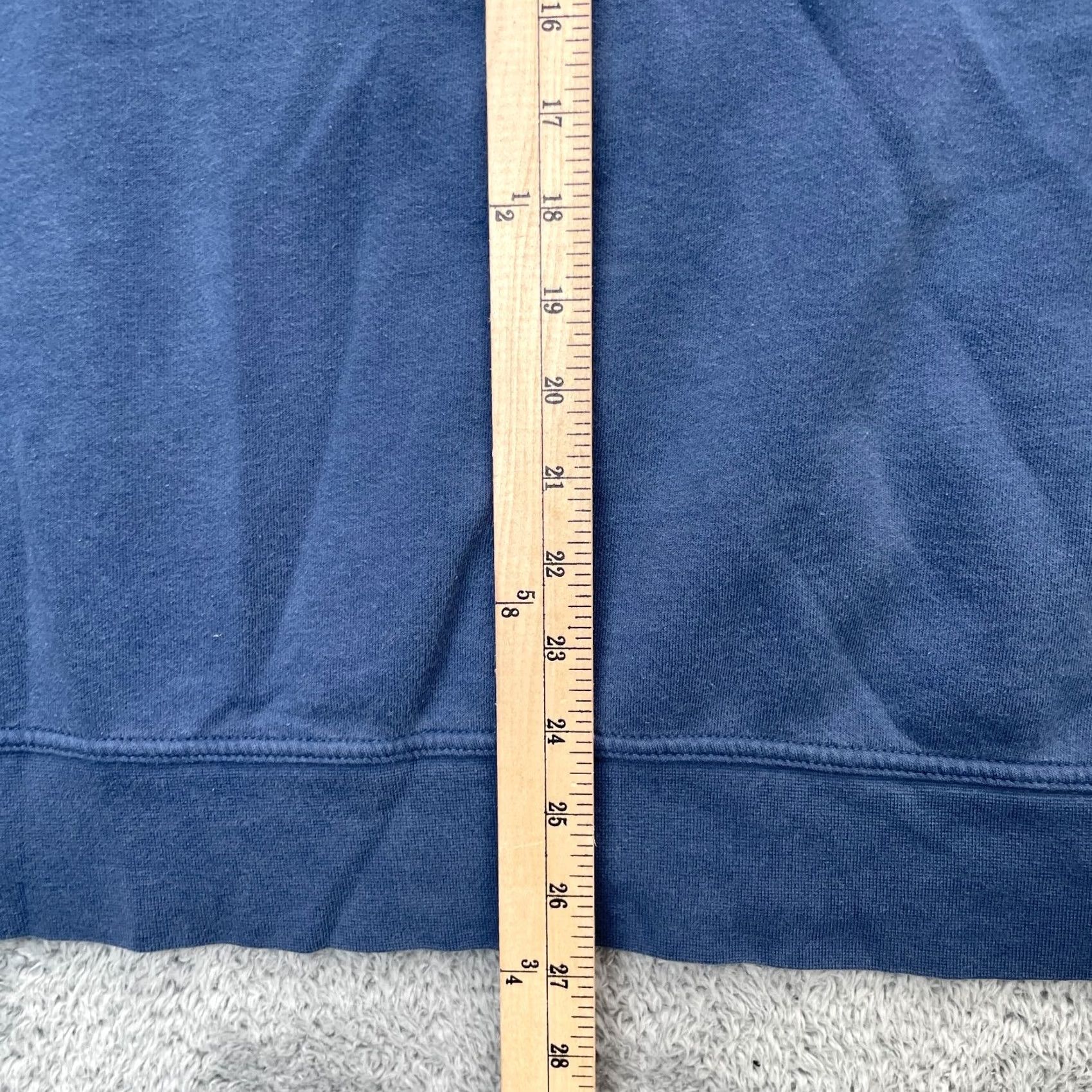 The North Face VINTAGE The North Face Hoodie Mens XL Blue Drawstring Hooded Graphic Print Pockets Crew Neck Regular Fit Seasonal Fall Winter Mens Size US XL / EU 56 / 4 - 7 Thumbnail