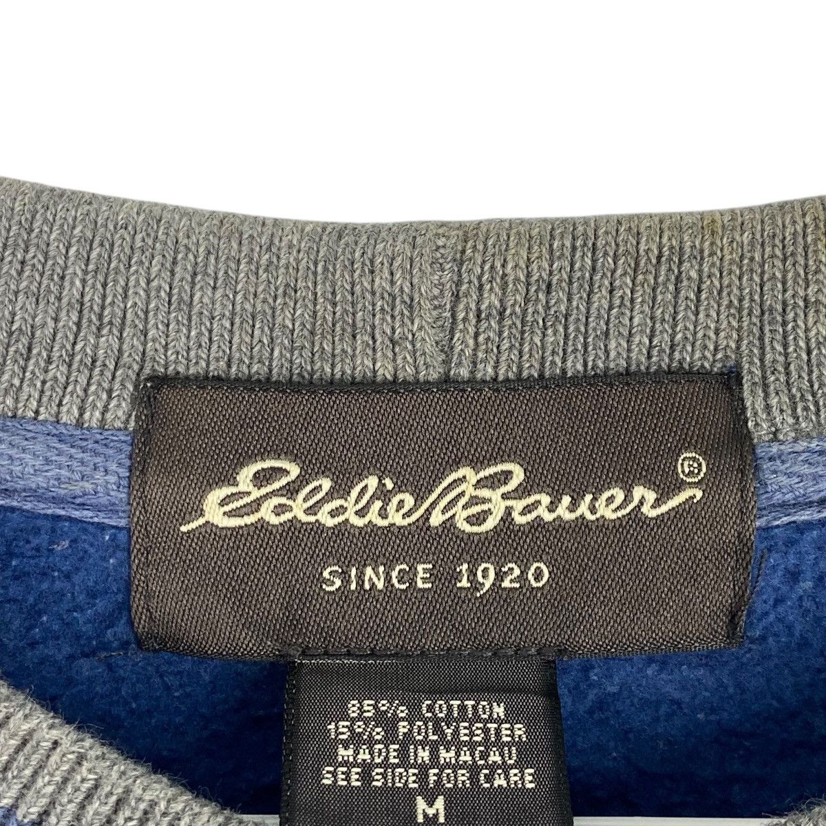 Eddie Bauer × Vintage Vintage Eddie Bauer Embroidered Crewneck Sweatshirt Blue Size US M / EU 48-50 / 2 - 7 Thumbnail
