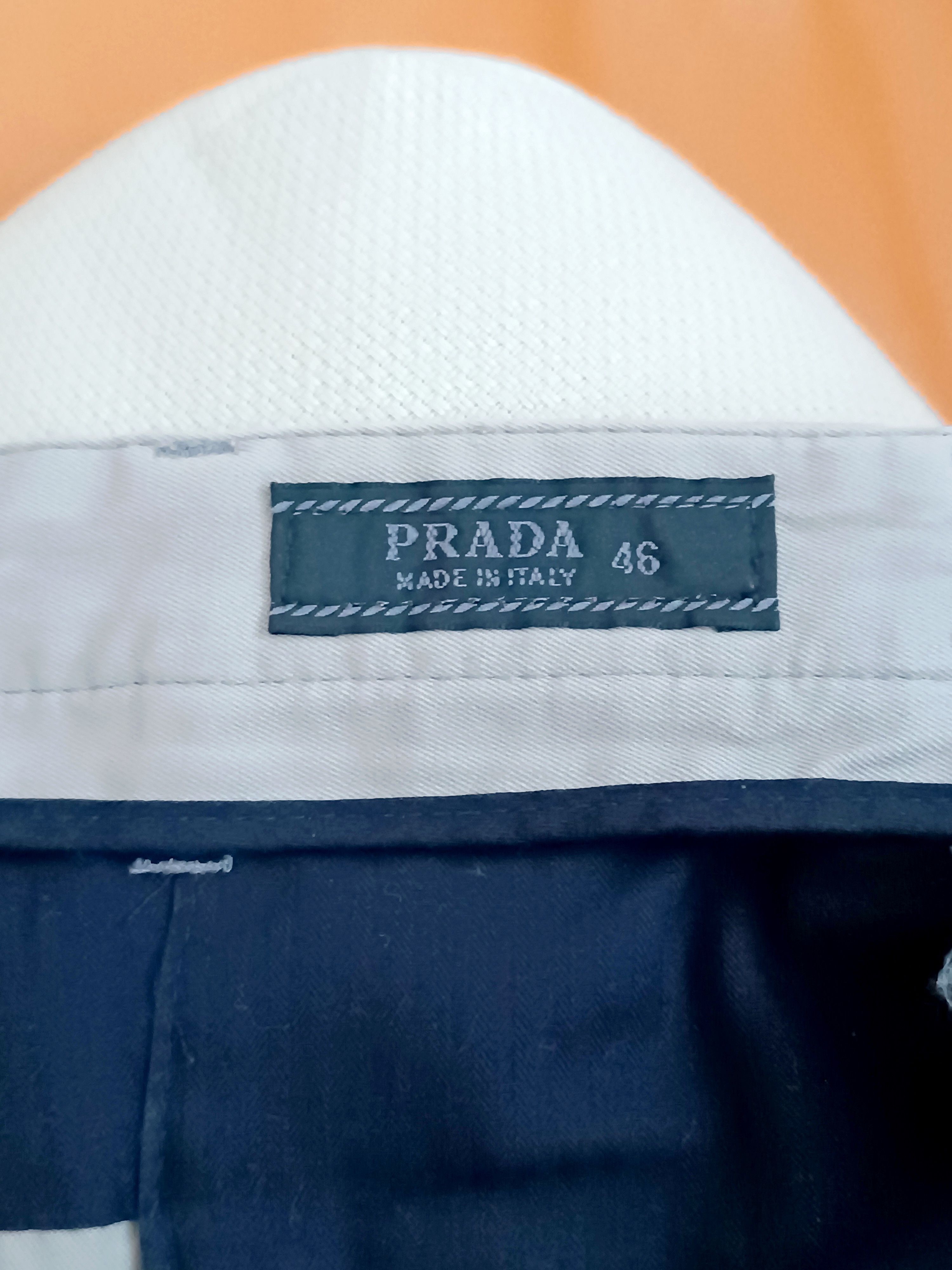 Prada Prada Mens Beige Cotton Shorts with Velcro Leg Opening Size US 30 / EU 46 - 4 Thumbnail