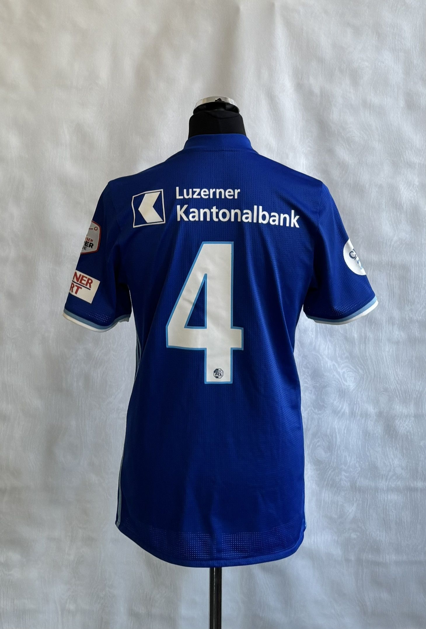 Adidas FC Luzern 2017/2018 Adidas #4 Player Issue Football Jersey Size US L / EU 52-54 / 3 - 2 Thumbnail