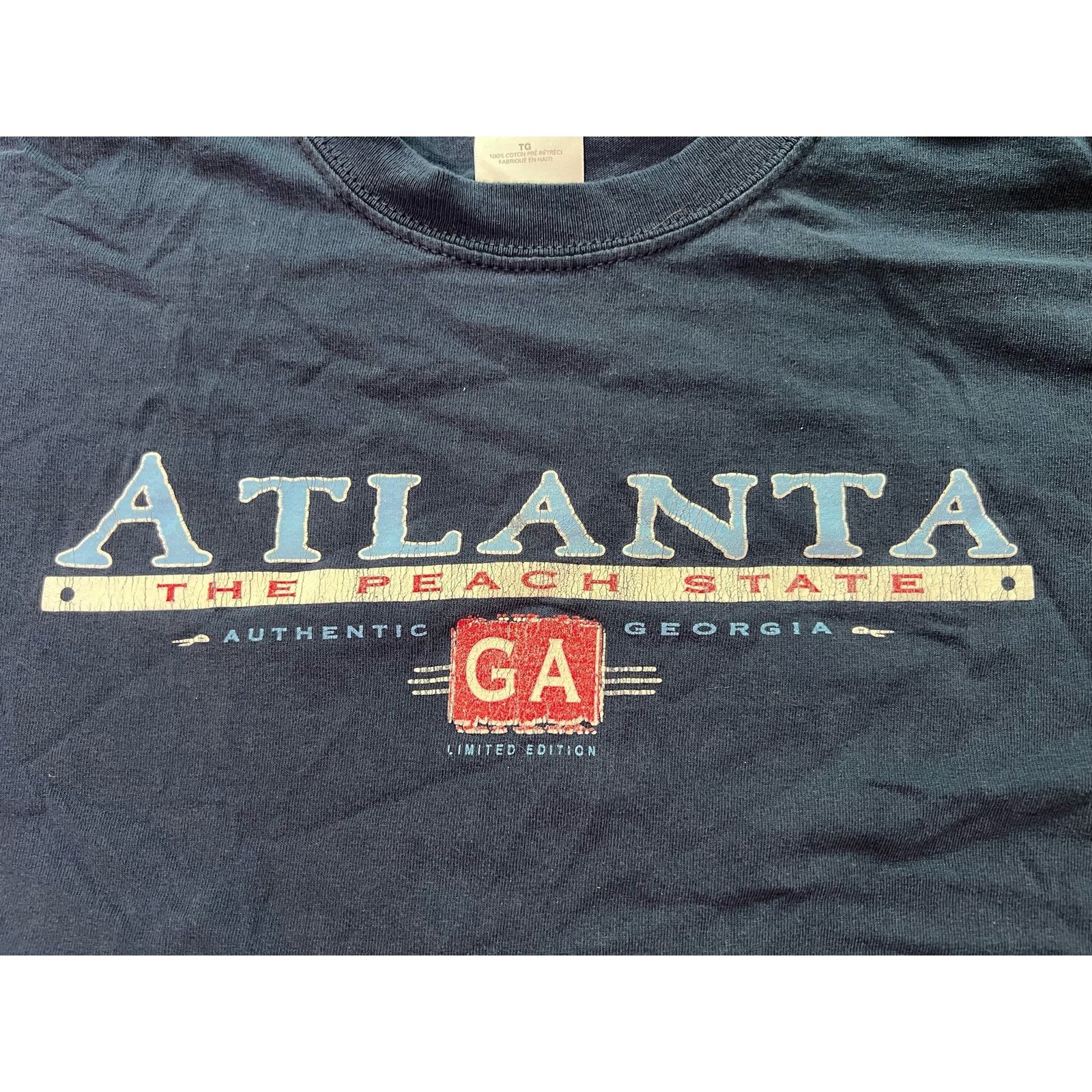 Gildan × Vintage Vintage Atlanta Georgia Peach State T-Shirt XL Size US XL / EU 56 / 4 - 3 Thumbnail