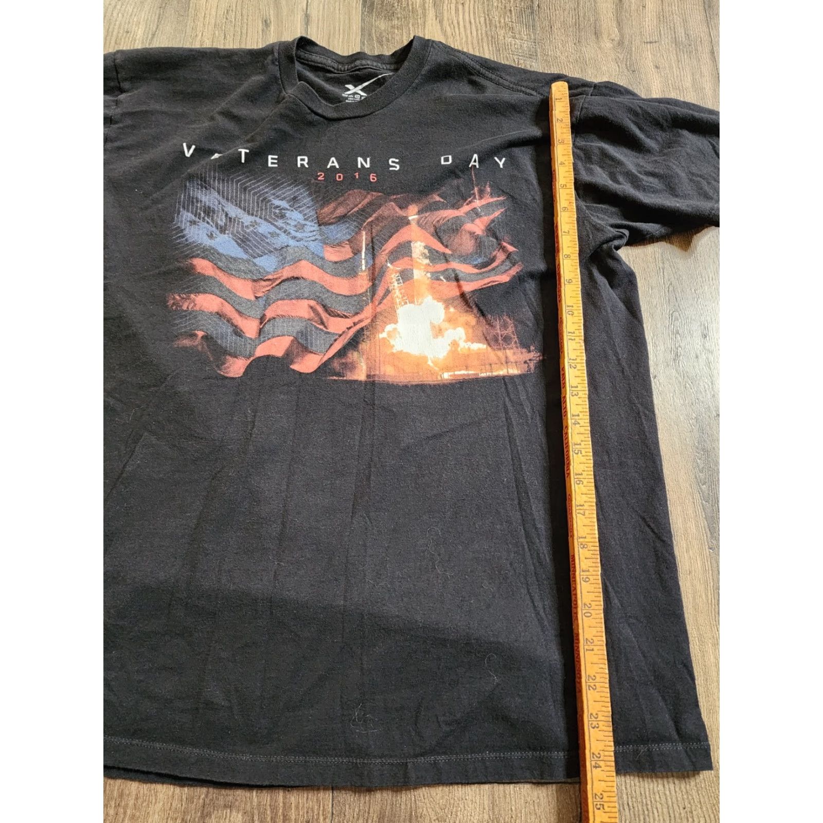 Doublet SpaceX T-Shirt Mens XL Black Double-Sided 2016 Space Vintage Theme Retro Veteran Day Military Shirt Size US XL / EU 56 / 4 - 3 Thumbnail