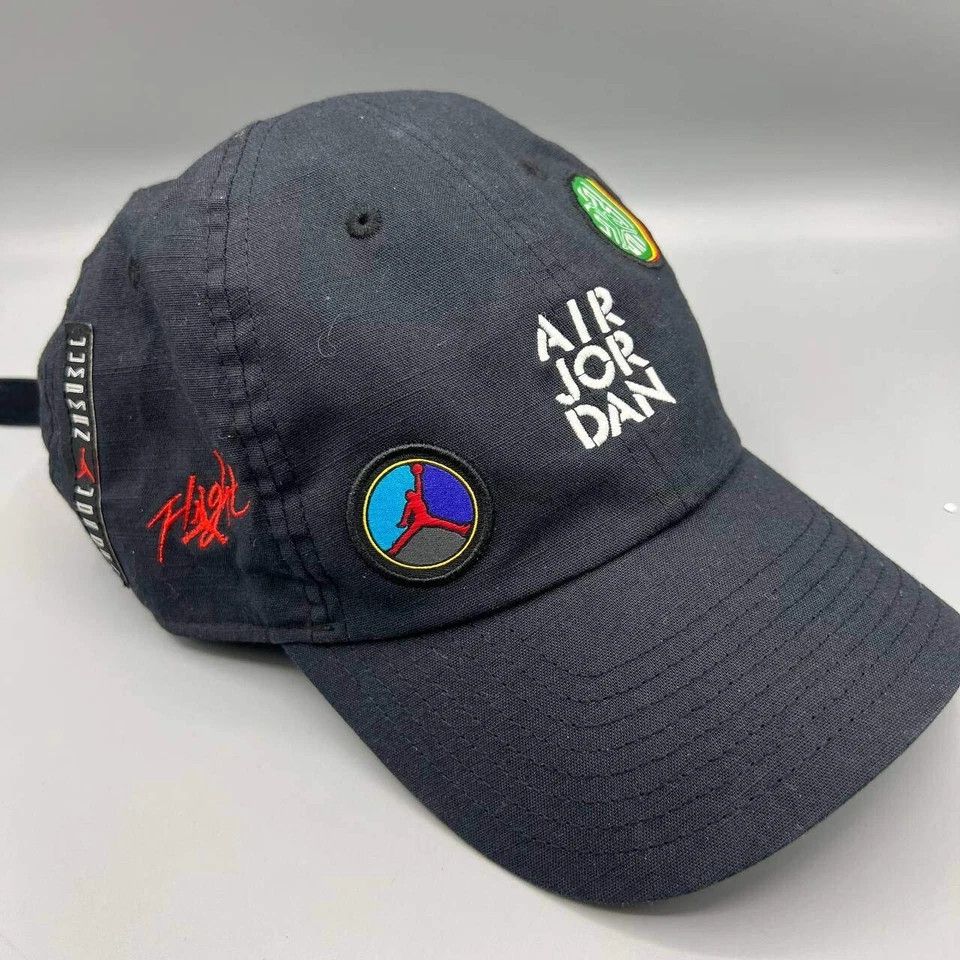 Jordan Brand Air Jordan 23 Flight Hat Men Jumpman Wings Strap Back Cap Size ONE SIZE - 4 Thumbnail