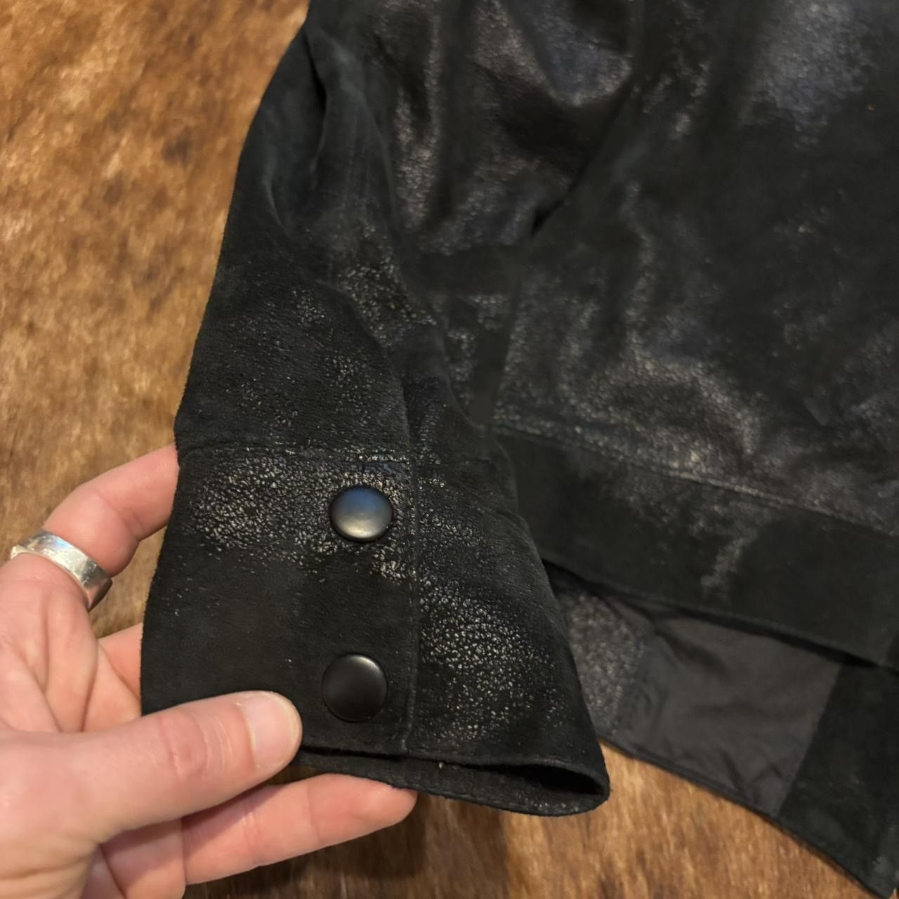 Vintage Nicholas Bowes Cracked Lambskin Leather Jacket Size US M / EU 48-50 / 2 - 5 Thumbnail
