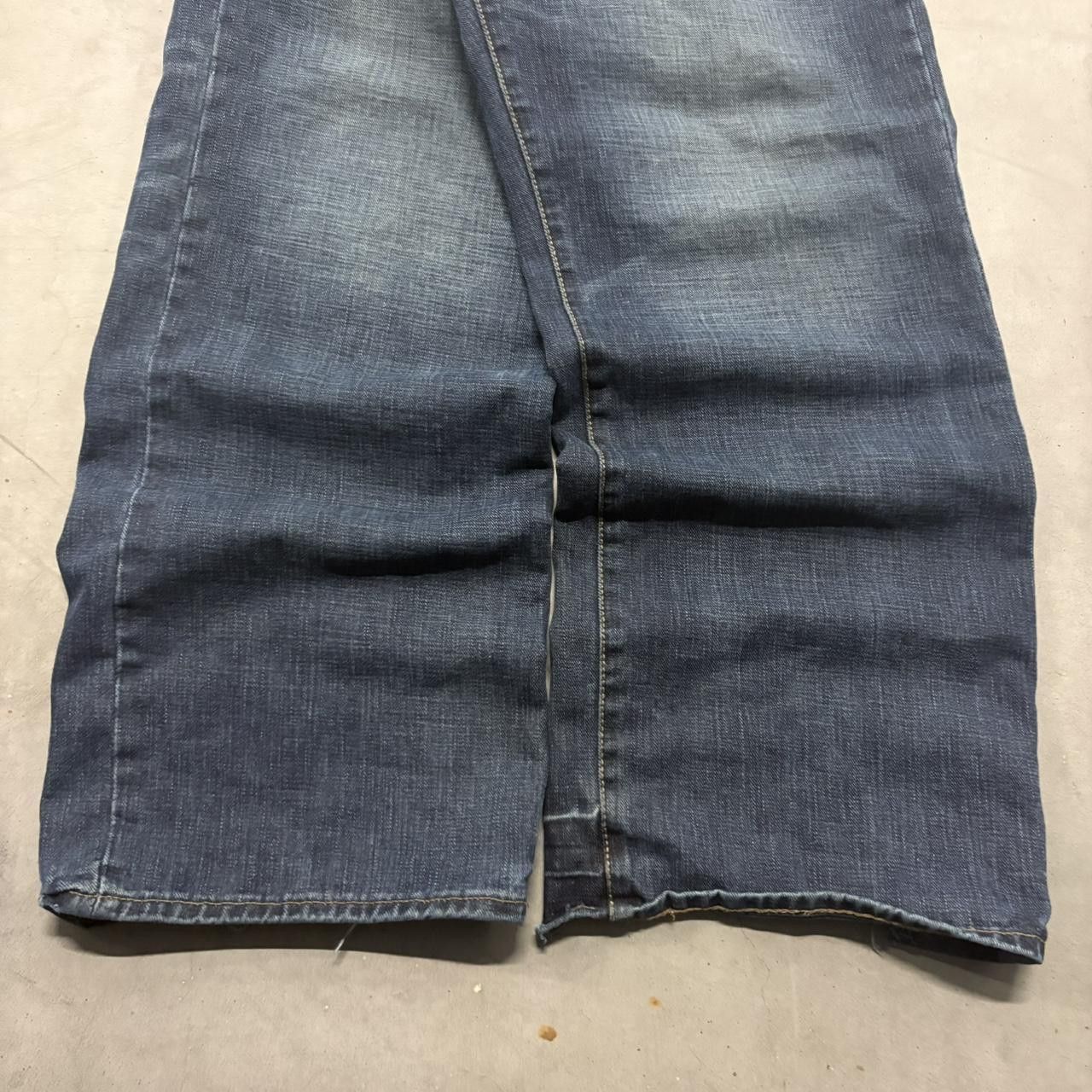 Old Navy Crazy Vintage Y2K/2000s Baggy Loose Old Navy Streetwear Skater Style Dark Blue Wash Denim Jeans! Size US 38 / EU 54 - 5 Thumbnail