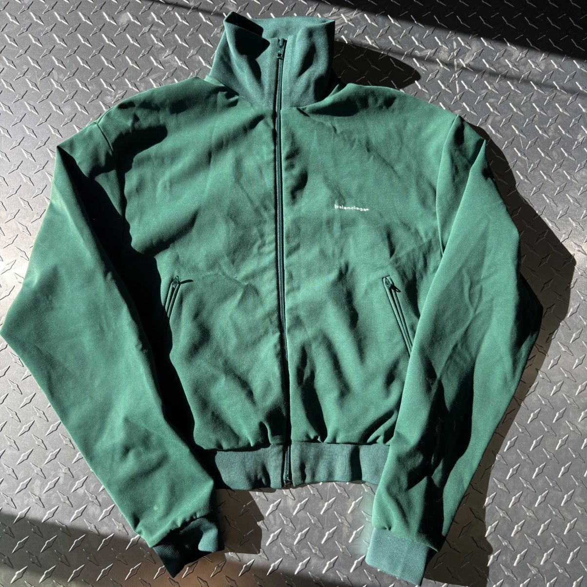 Balenciaga Balenciaga copyright logo track jacket in green 46 Size US S / EU 44-46 / 1 - 1 Thumbnail