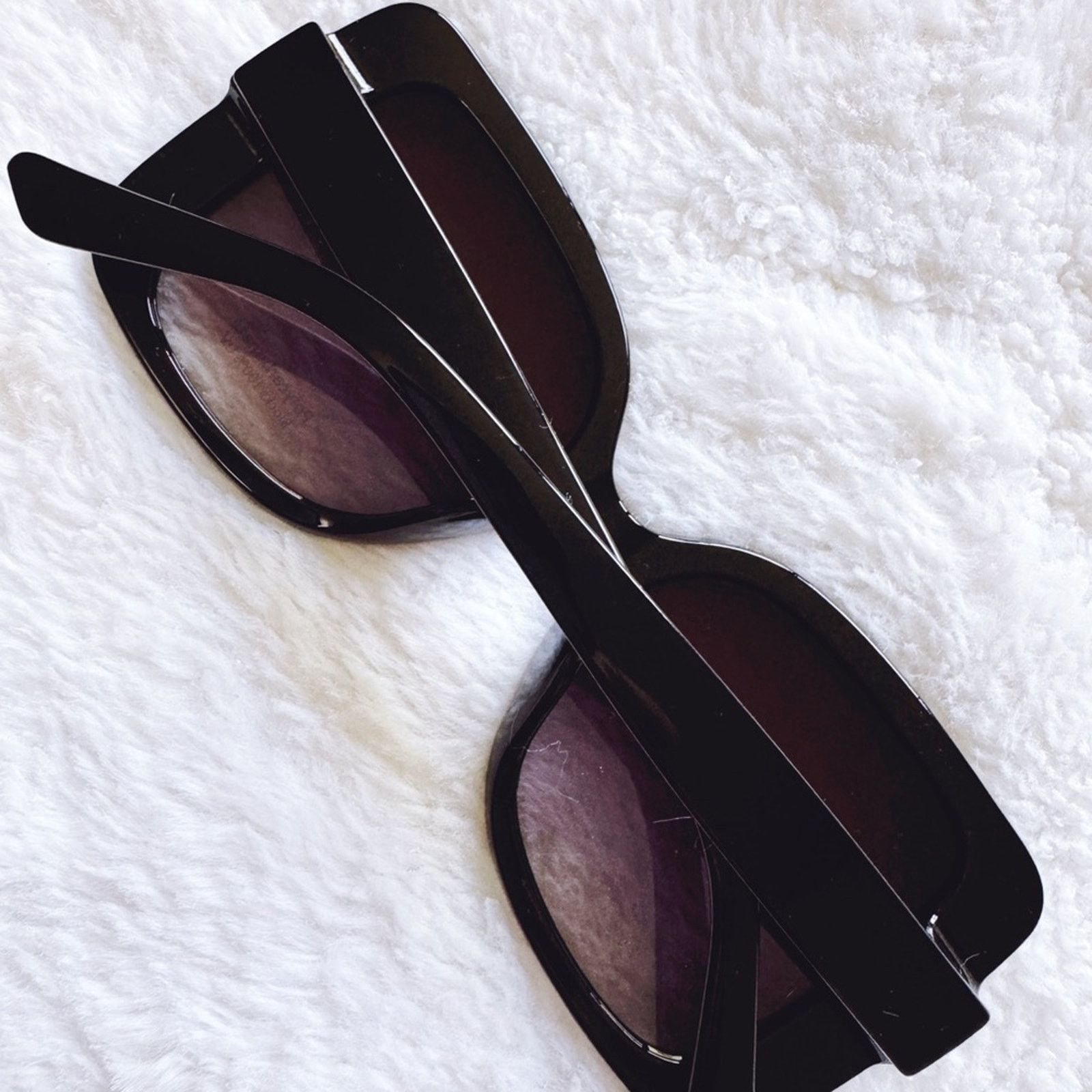 Other Eva Gloss Black Square-Framed Sunglasses Size ONE SIZE - 12 Thumbnail