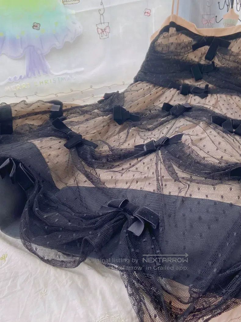 Valentino Valentino Classic velvet bow lace dress Size M / US 6-8 / IT 42-44 - 5 Thumbnail