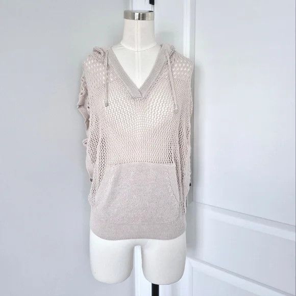 Blanc Noir Pumice Pullover Slvless Hoodie Active Beach Lounge Travel Size XS / US 0-2 / IT 36-38 - 2 Thumbnail