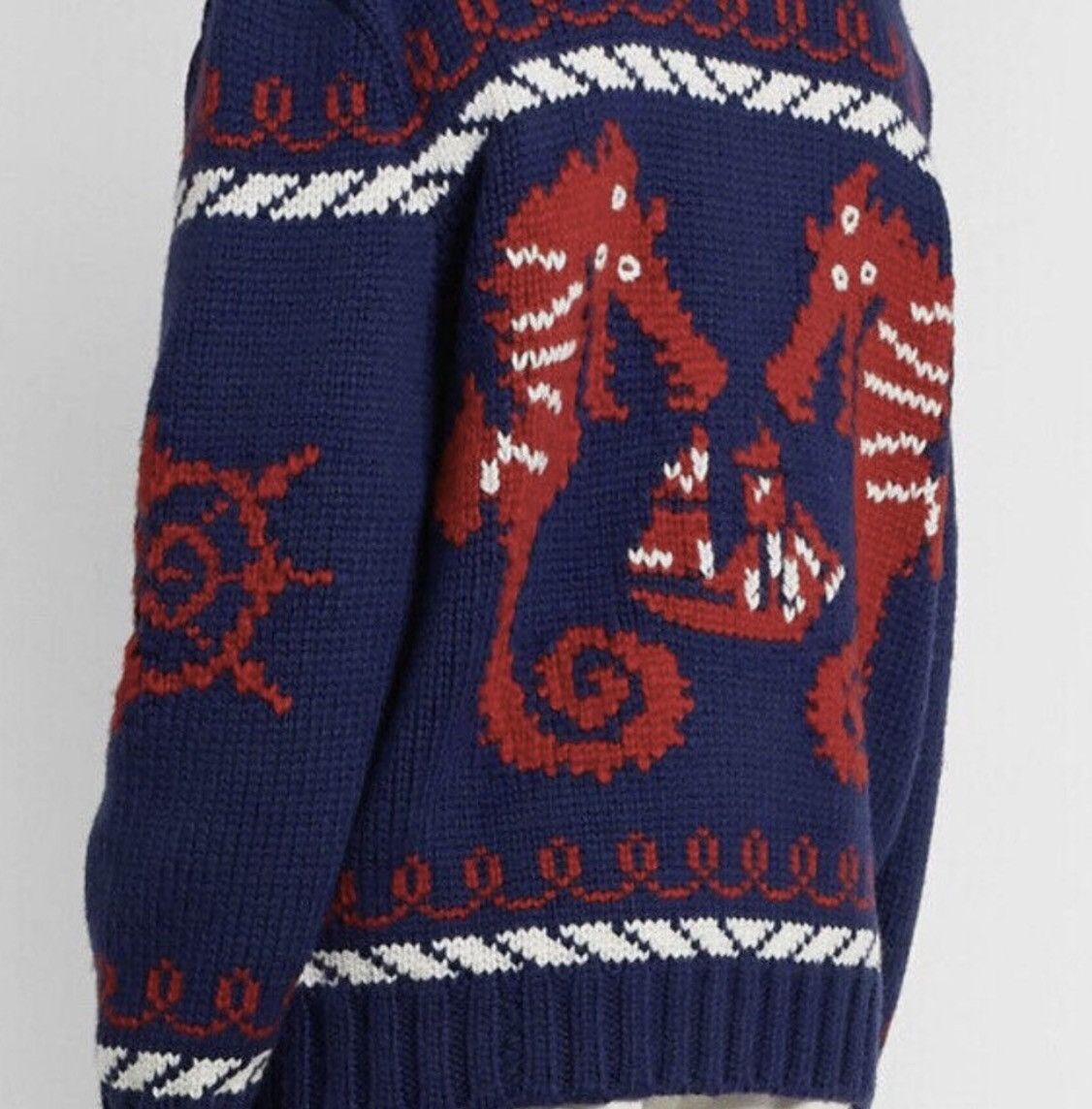 Gucci GUCCI Relaxed Intarsia Wool Zip-Up Cardigan –Sz M – LIMITED Size US M / EU 48-50 / 2 - 5 Thumbnail
