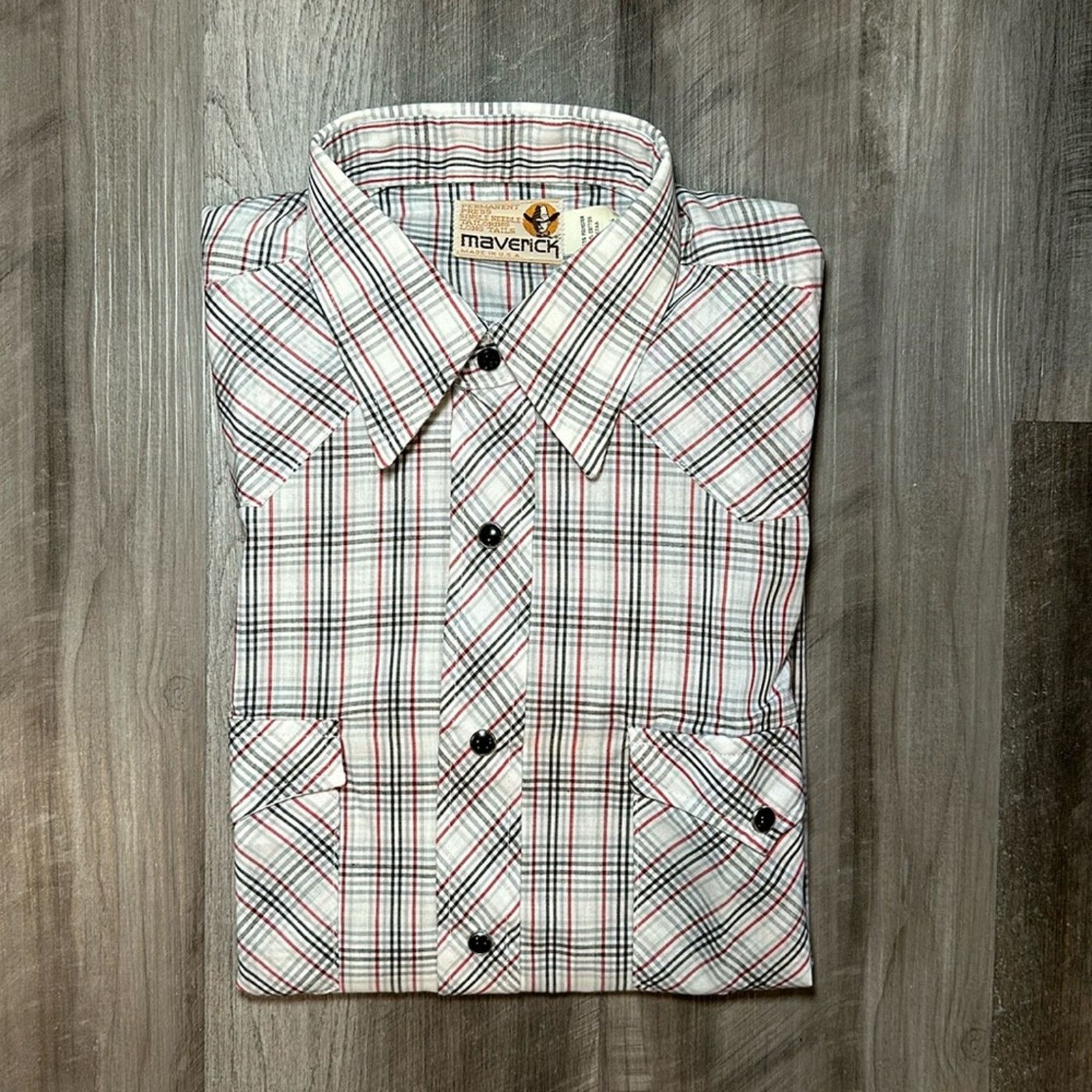 Other Maverick Vintage Western Long Tails Pearl Snap - Small Size US S / EU 44-46 / 1 - 1 Thumbnail