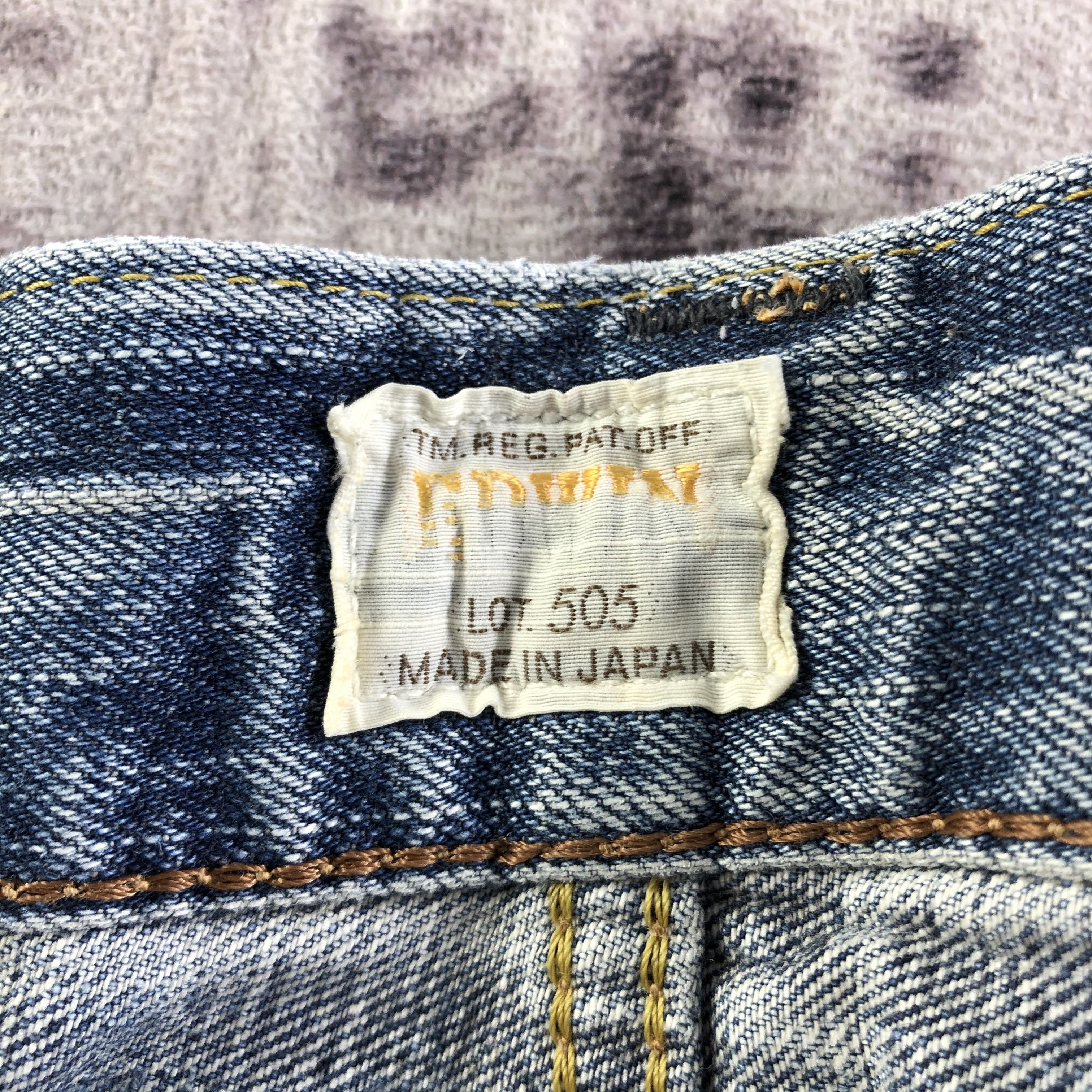 Edwin Vintage Light Wash Edwin 505 Selvedge Jeans-JM3575 Size US 33 - 9 Thumbnail