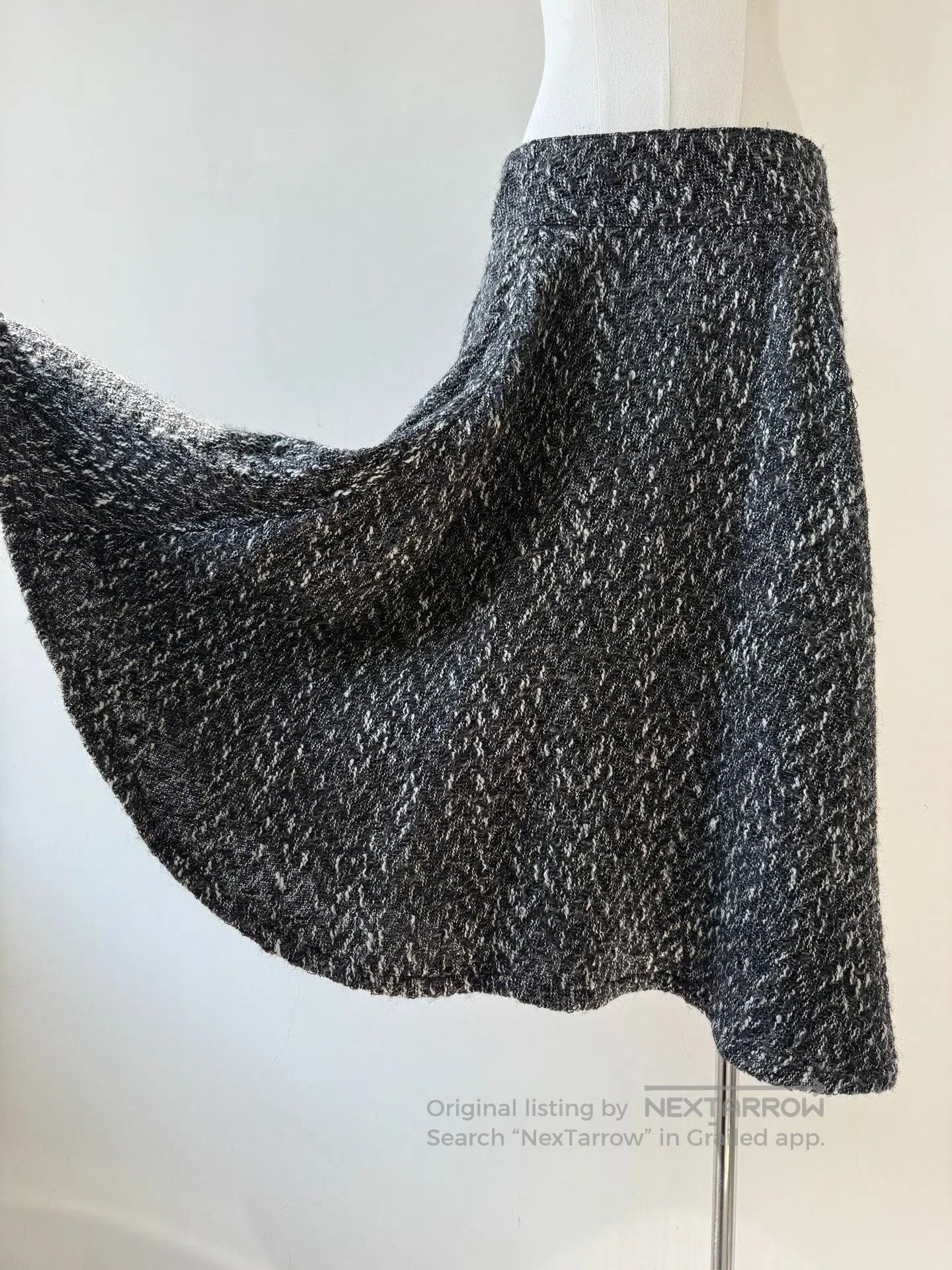 Yohji Yamamoto Yohji Yamamoto Y's 06AW Snowflake Tweed Skirt. Size 35" - 8 Thumbnail