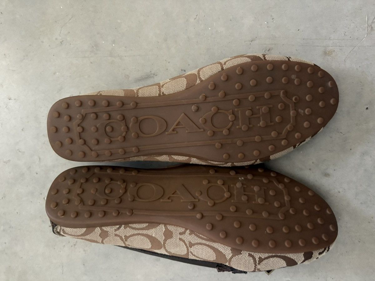 Coach Coach signature brown loafers with gold Accents Size US 7.5 / IT 37.5 - 3 Thumbnail