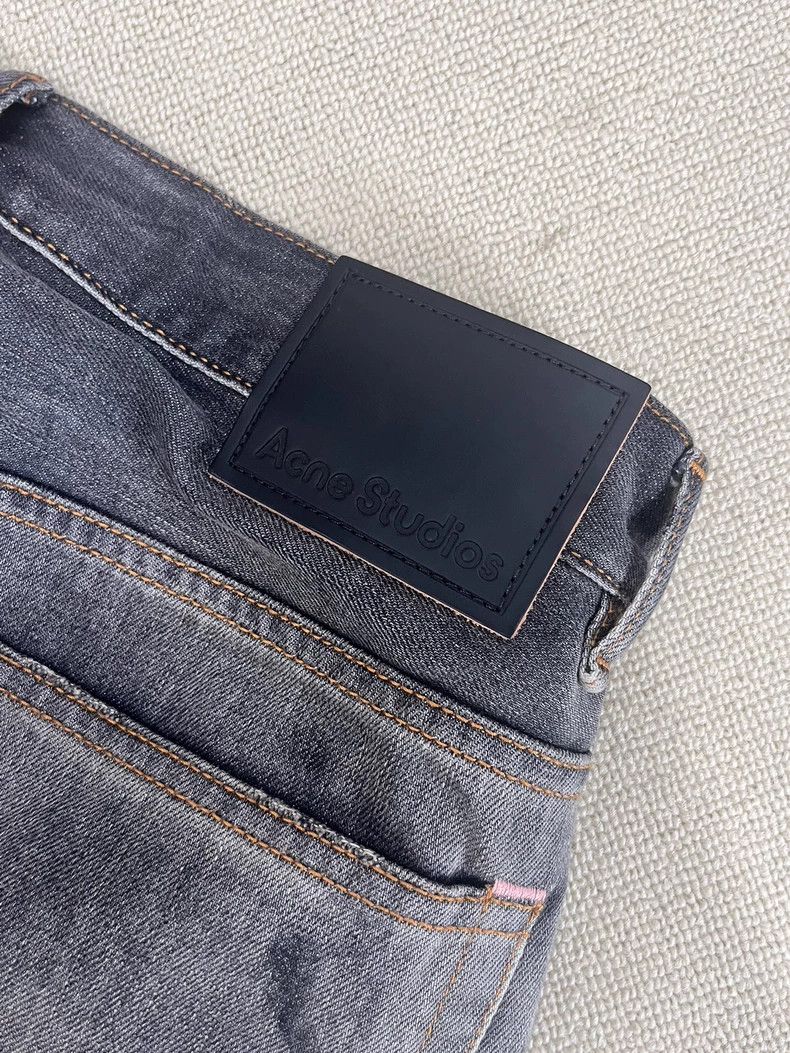 Acne Studios Acne Studios Washed low-waisted wide-leg design jeans Size US 30 / EU 46 - 3 Thumbnail