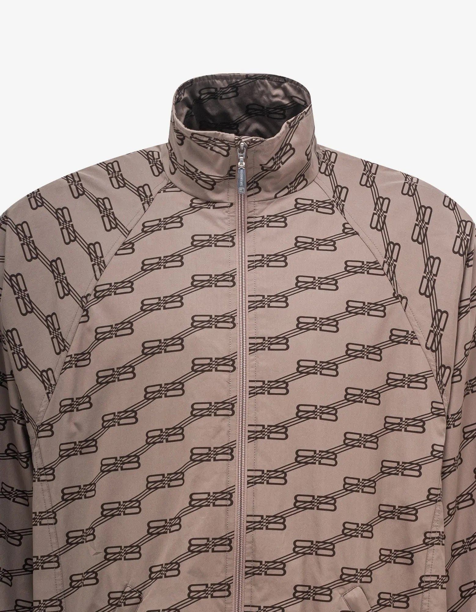 Balenciaga Balenciaga Beige All-Over BB Monogram Tracksuit Jacket Size US XXS / EU 40 - 7 Thumbnail