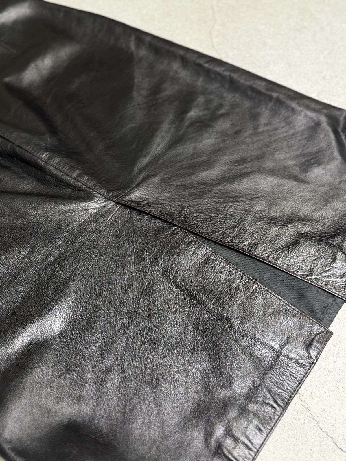 Miu Miu Miu Miu Leather Skirt Size 30" / US 8 / IT 44 - 8 Thumbnail