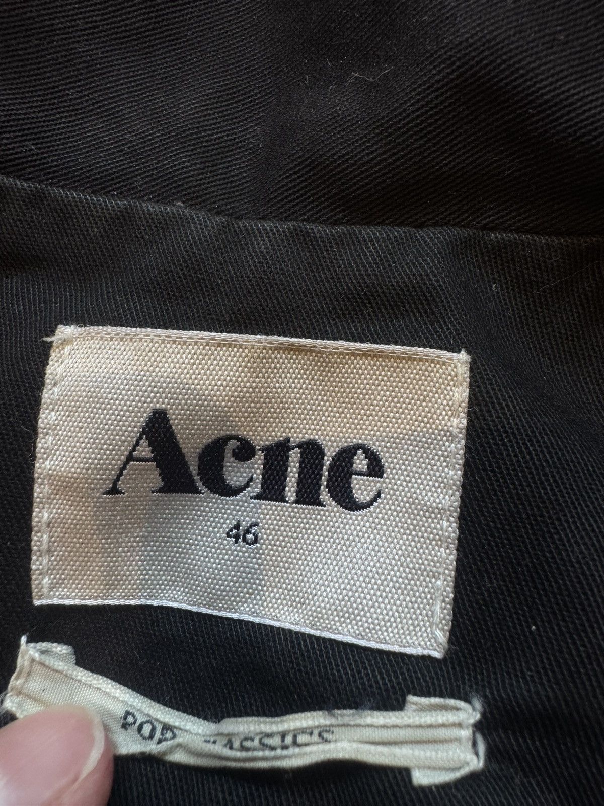 Acne Studios Acne Studios "Pop Classics" Cotton Canvas Biker Jacket Size US S / EU 44-46 / 1 - 7 Thumbnail