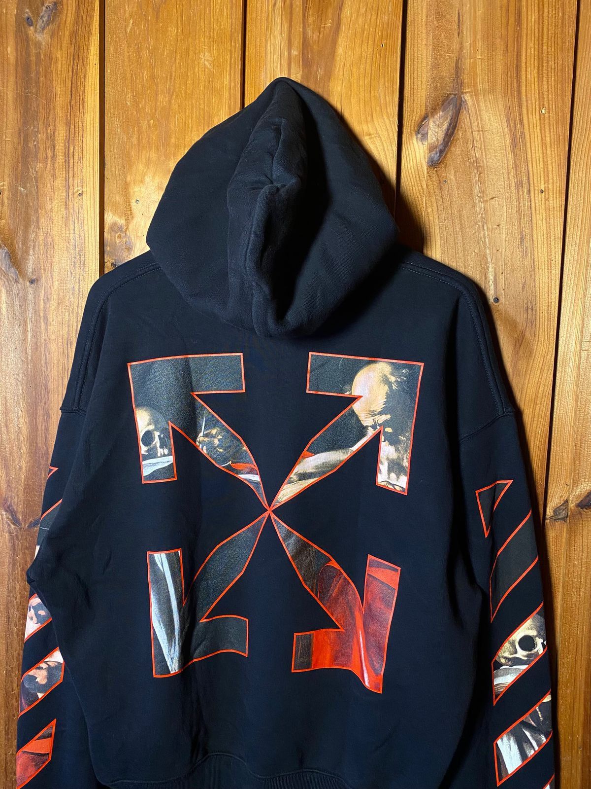 Off-White OFF-WHITE Caravaggio Diag Sleeve Hoodie Size US S / EU 44-46 / 1 - 3 Thumbnail