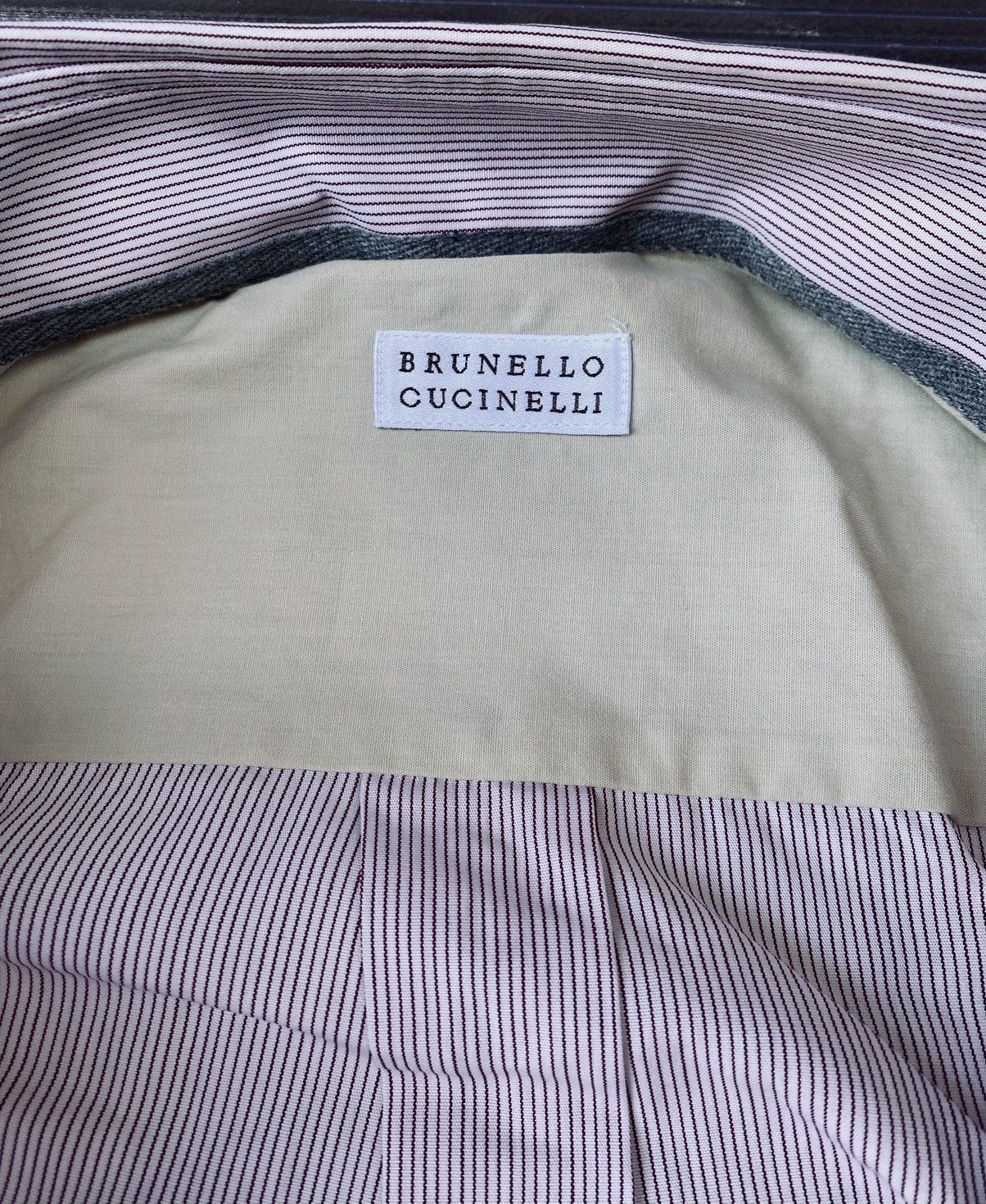 Brunello Cucinelli Brunello Cucinelli 🇮🇹 red micro stripe dress shirt XL NWT Size US XL / EU 56 / 4 - 2 Thumbnail
