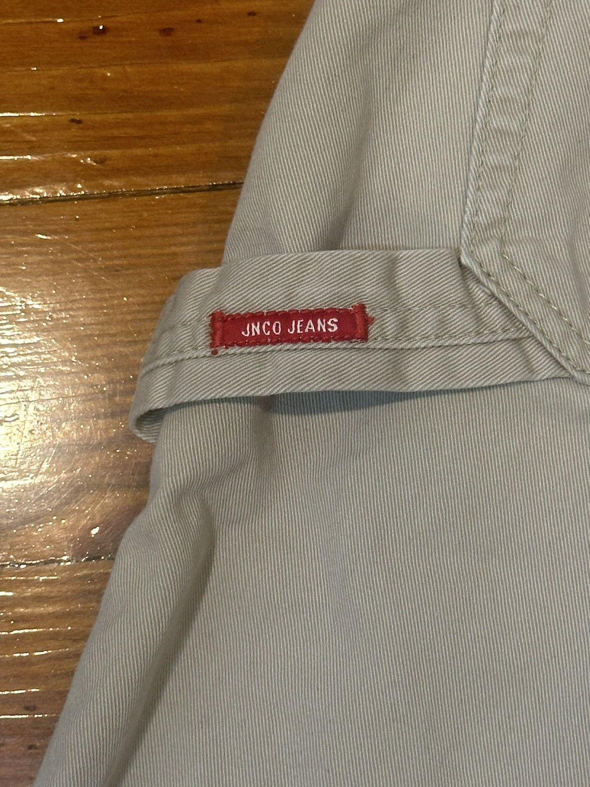 JNCO VintageJNCO Jeans Khaki with Red Crown Embroidery Size 29x30 Size US 29 - 6 Thumbnail