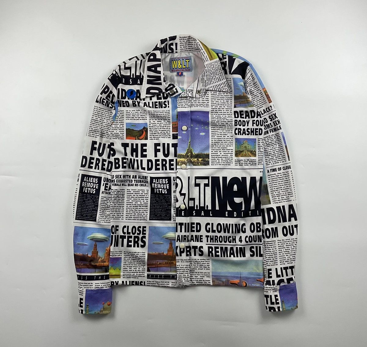 Walter Van Beirendonck Walter Van Beirendonck S/S97 "Alien Newspaper Article" Shirt Size US S / EU 44-46 / 1 - 3 Thumbnail