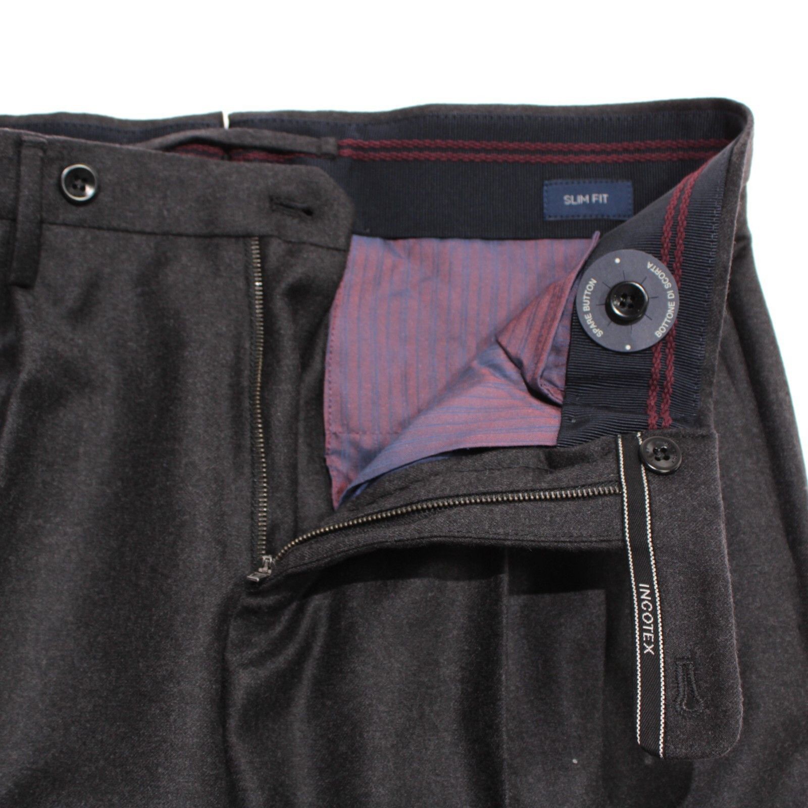Incotex INCOTEX New with tags Dress Pants Size 28 US In Gray Size US 28 / EU 44 - 4 Thumbnail
