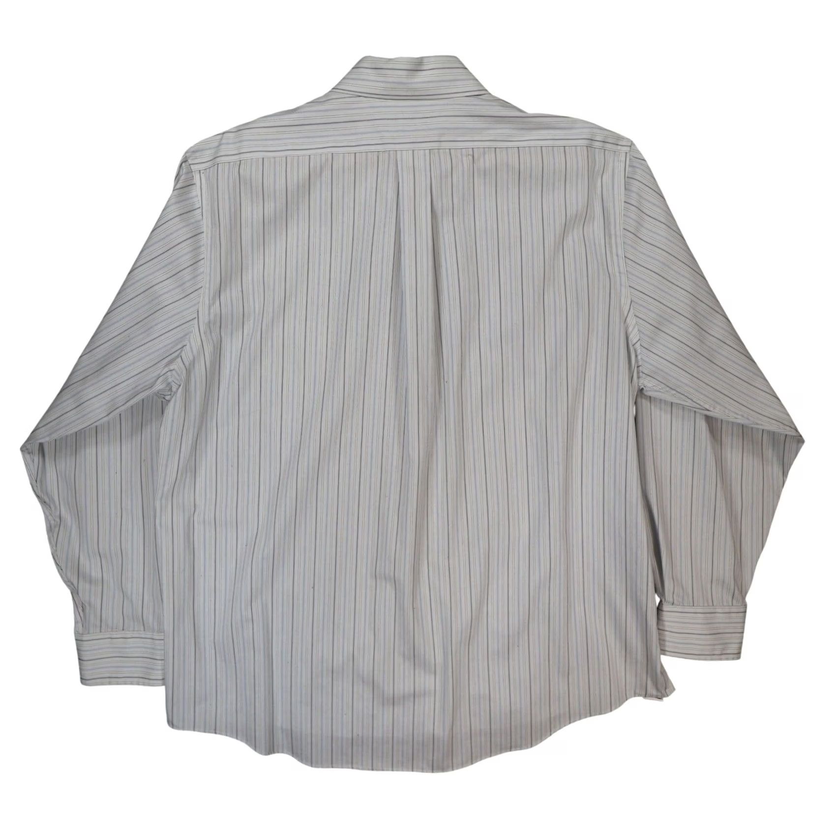 Chaps Chaps Shirt Mens 17.5 34/35 White Striped Non-Iron Classic Size US XXL / EU 58 / 5 - 2 Thumbnail