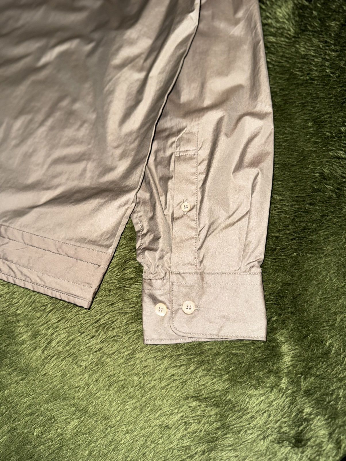 EASTLOGUE [M] Unaffected 22SS Open Collar Oversized Shirt Beige NWOT Size US M / EU 48-50 / 2 - 10 Thumbnail