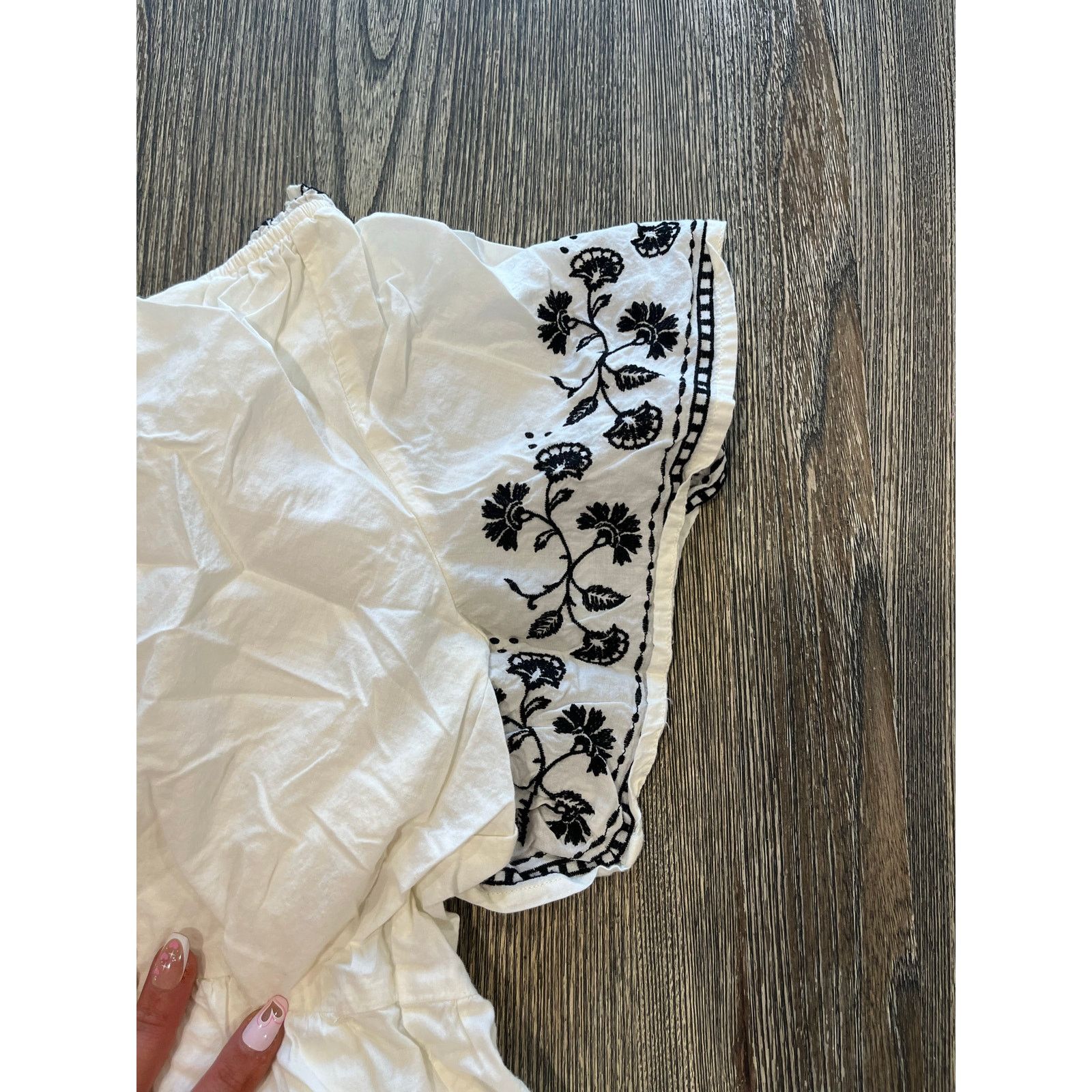 Old Navy Old Navy Mini Dress Short Sleeve Side Pockets White Size L Size L / US 10 / IT 46 - 4 Thumbnail