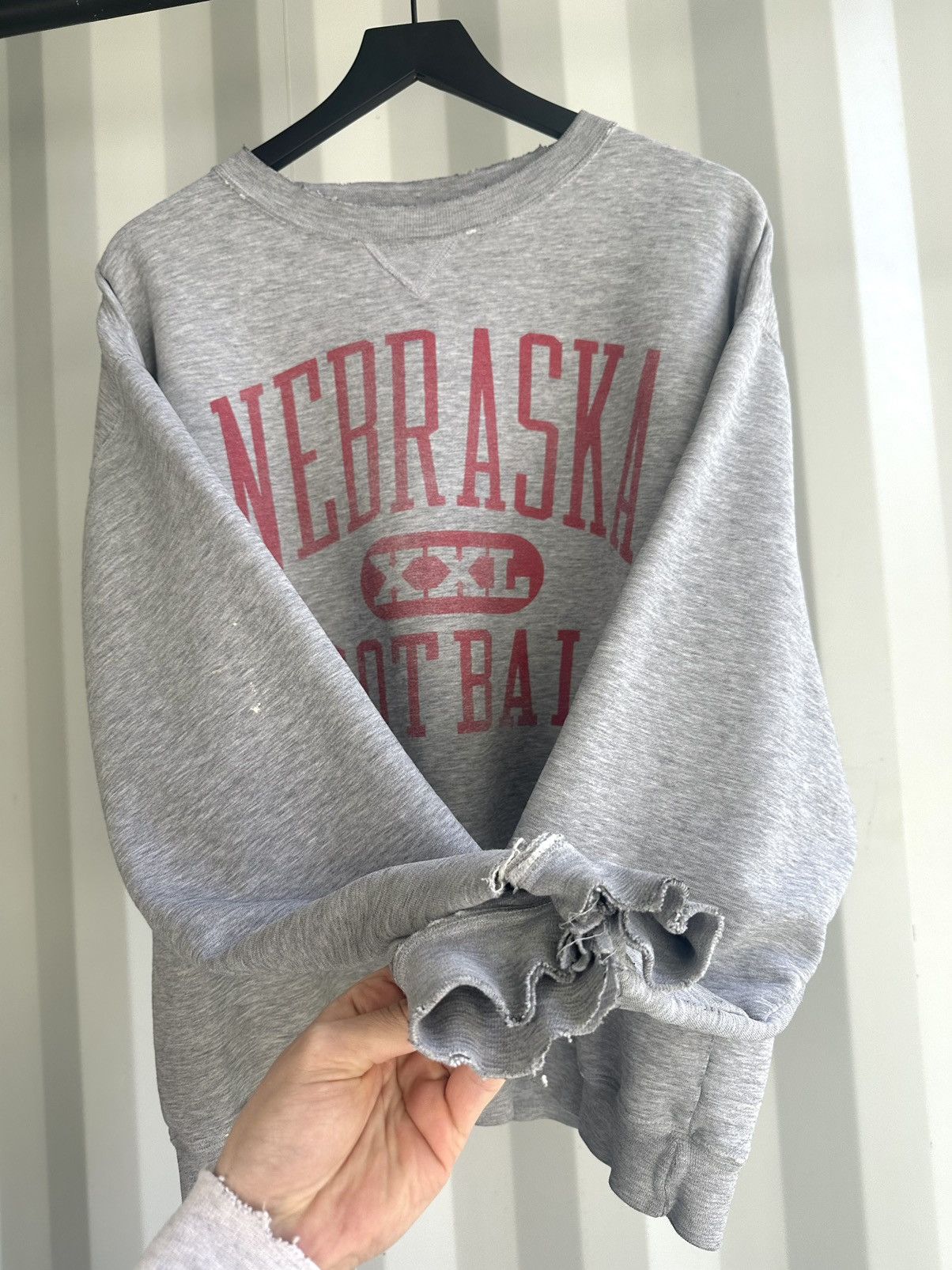 Vintage Vintage Nebraska Football Faded Distressed Sweatshirt Size US XL / EU 56 / 4 - 3 Thumbnail