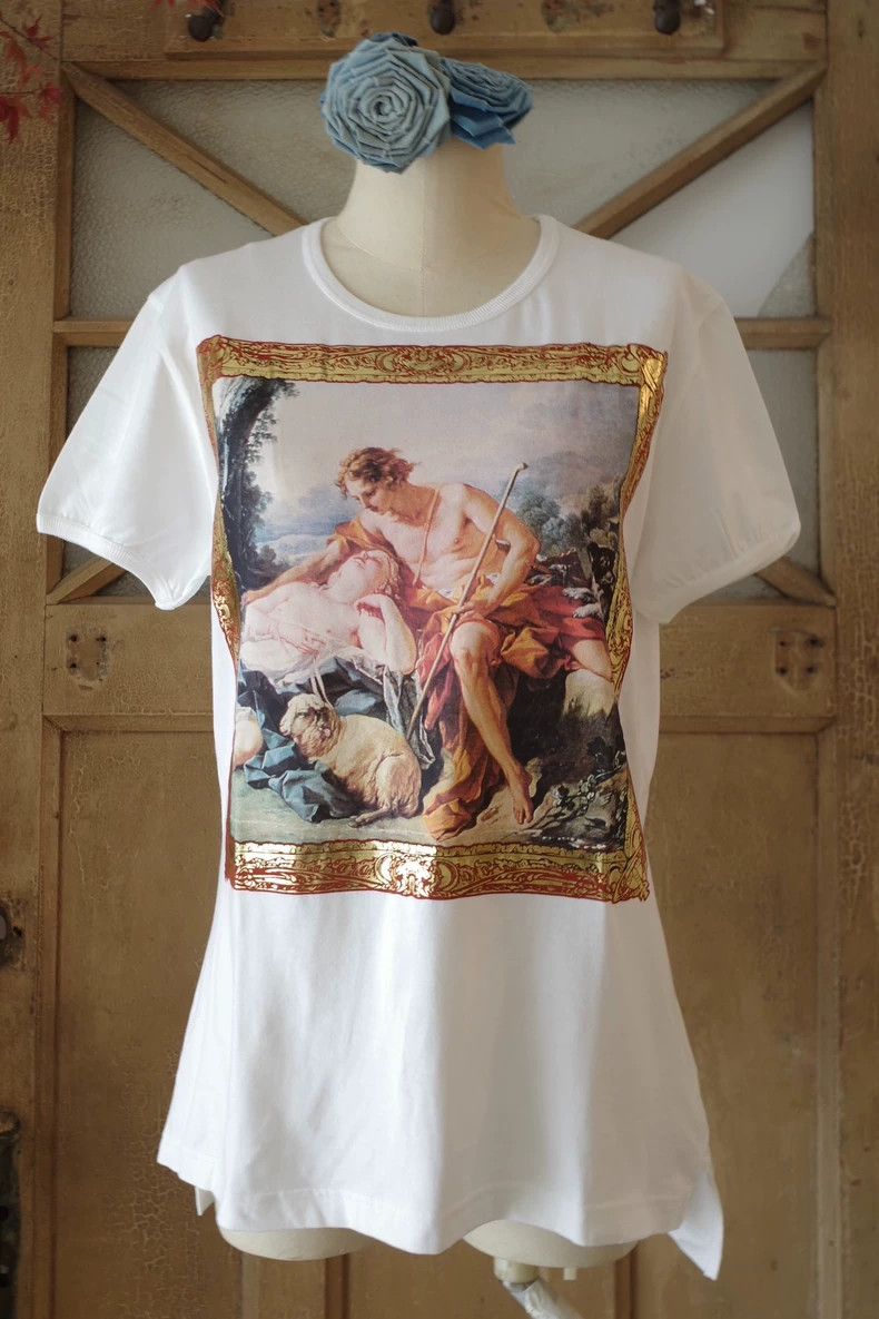 Vivienne Westwood Vivienne Westwood Gold foil oil painting T-shirt Size M / US 6-8 / IT 42-44 - 1 Thumbnail
