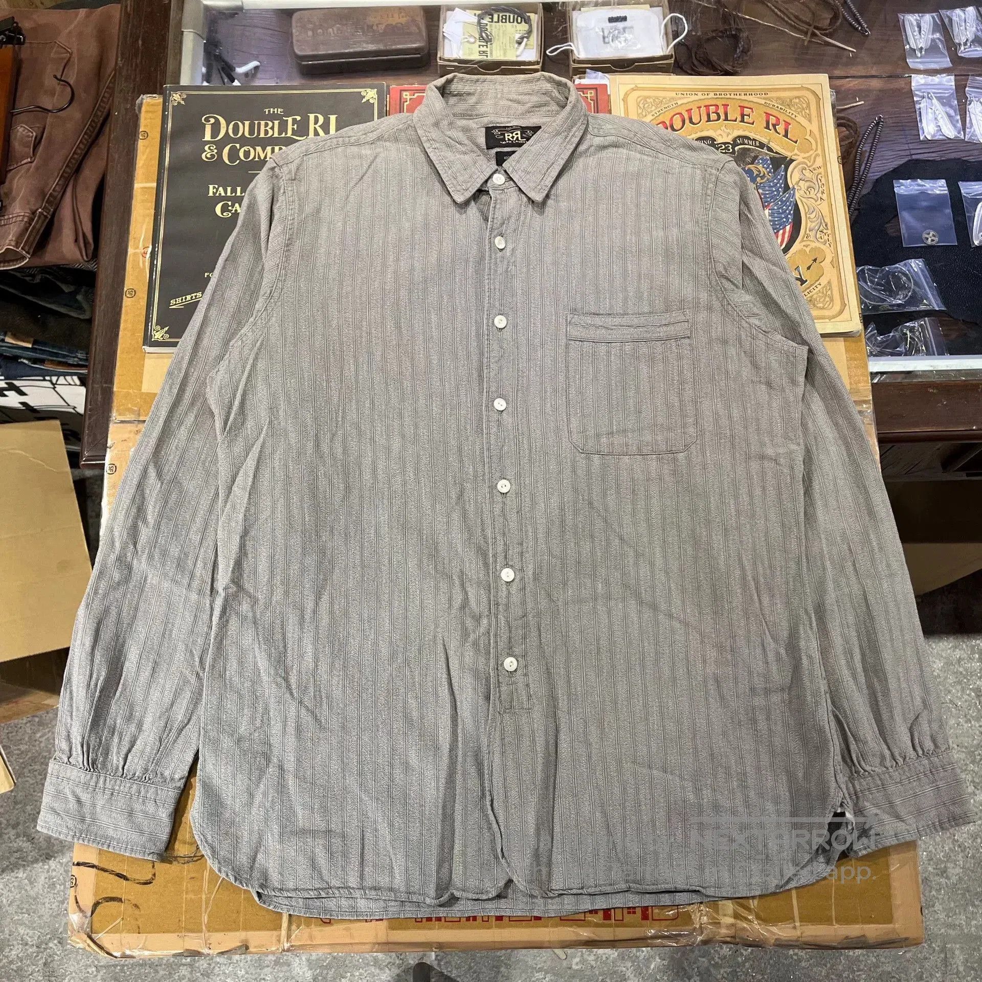 RRL Ralph Lauren RRL Double RL Striped Vintage Shirt. Size US M / EU 48-50 / 2 - 1 Thumbnail