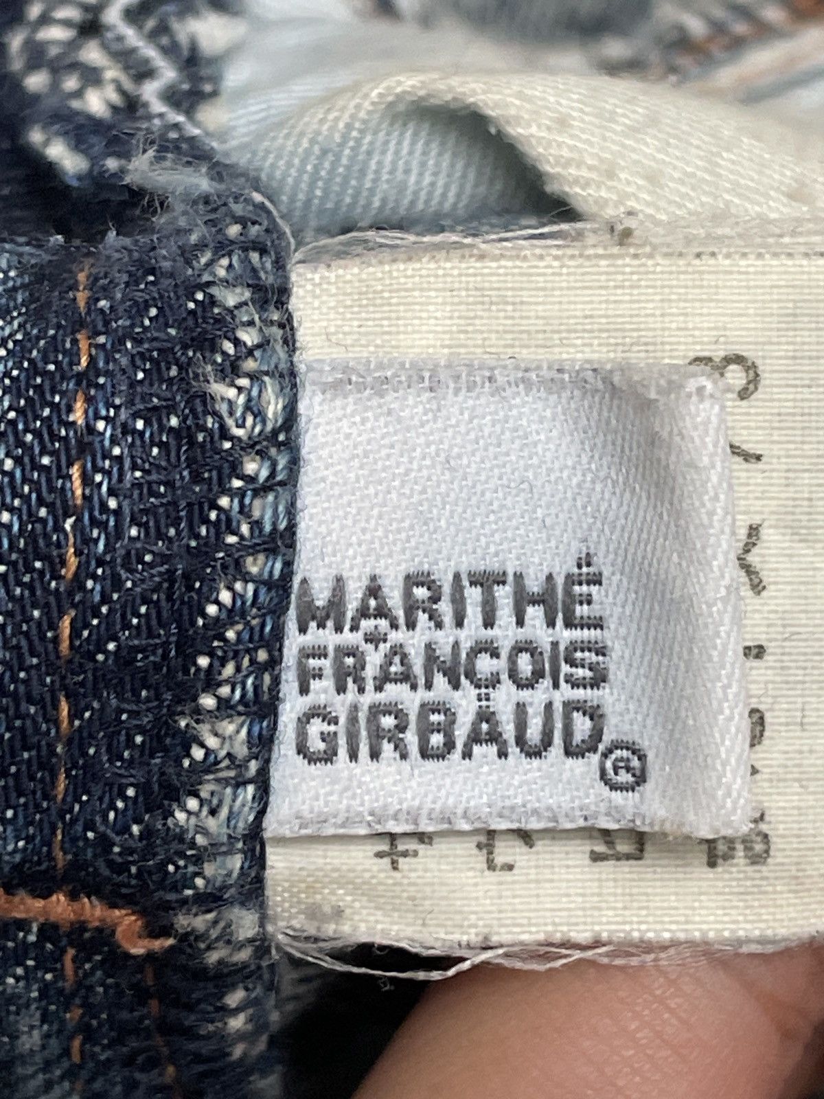 Marithe + Francois Girbaud Rare Vintage Marithe Francois Girbaud Flared Jeans 1990s Size US 31 - 10 Thumbnail