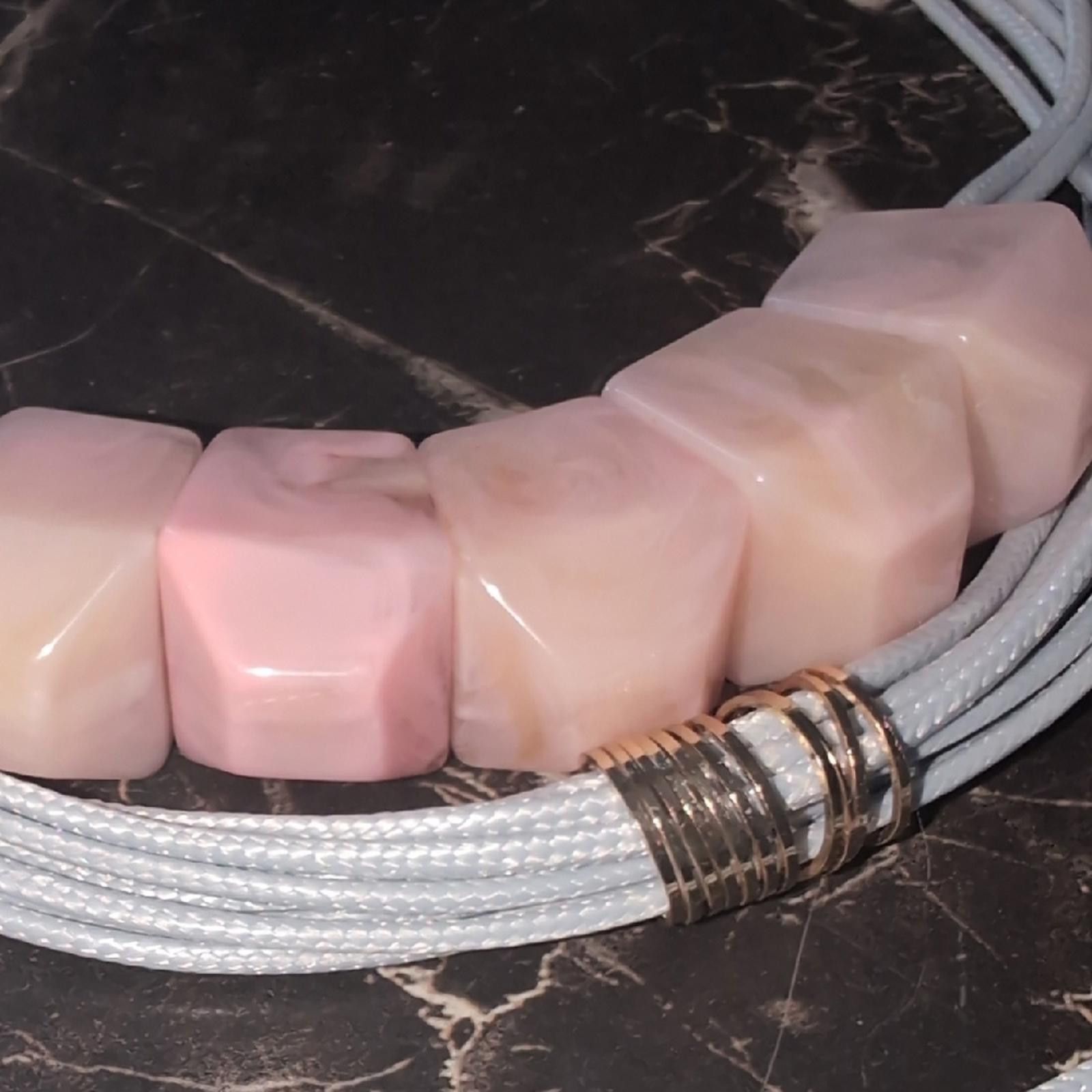 Other Chic Multi-Strand Necklace with Pink and Gold Accents Size ONE SIZE - 4 Thumbnail