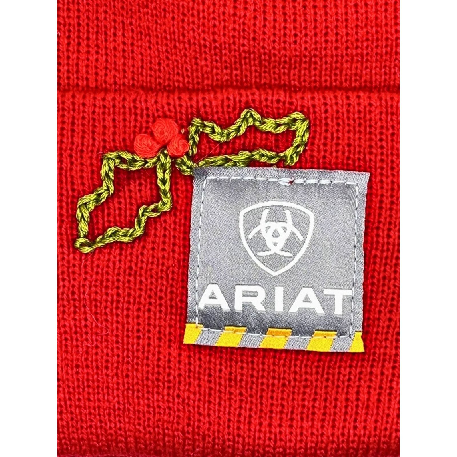 Ariat Ariat Rebar Christmas Embroidered Women’s Beanie NWT Size ONE SIZE - 4 Thumbnail