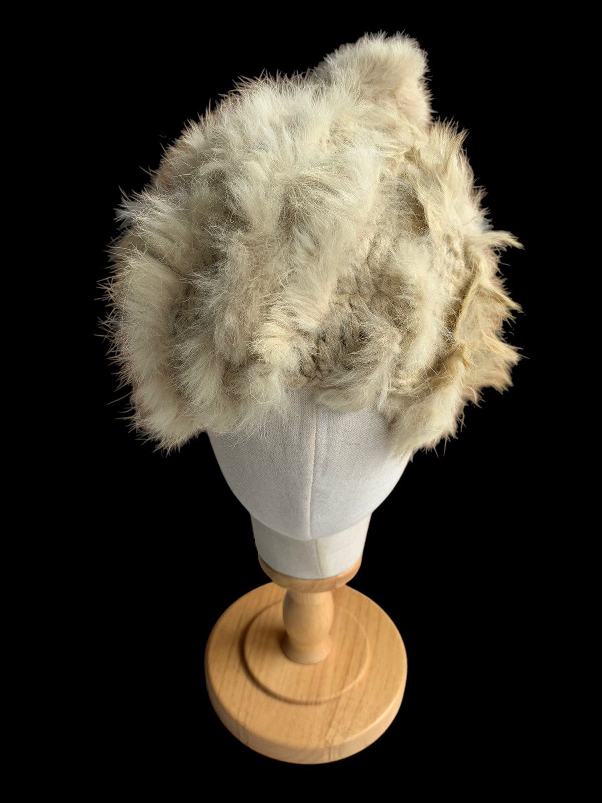 14th Addiction × Vintage KNITTED CROCHET FUR PUNK STYLE WINTER SESSIONS HATS☠️ Size ONE SIZE - 4 Thumbnail