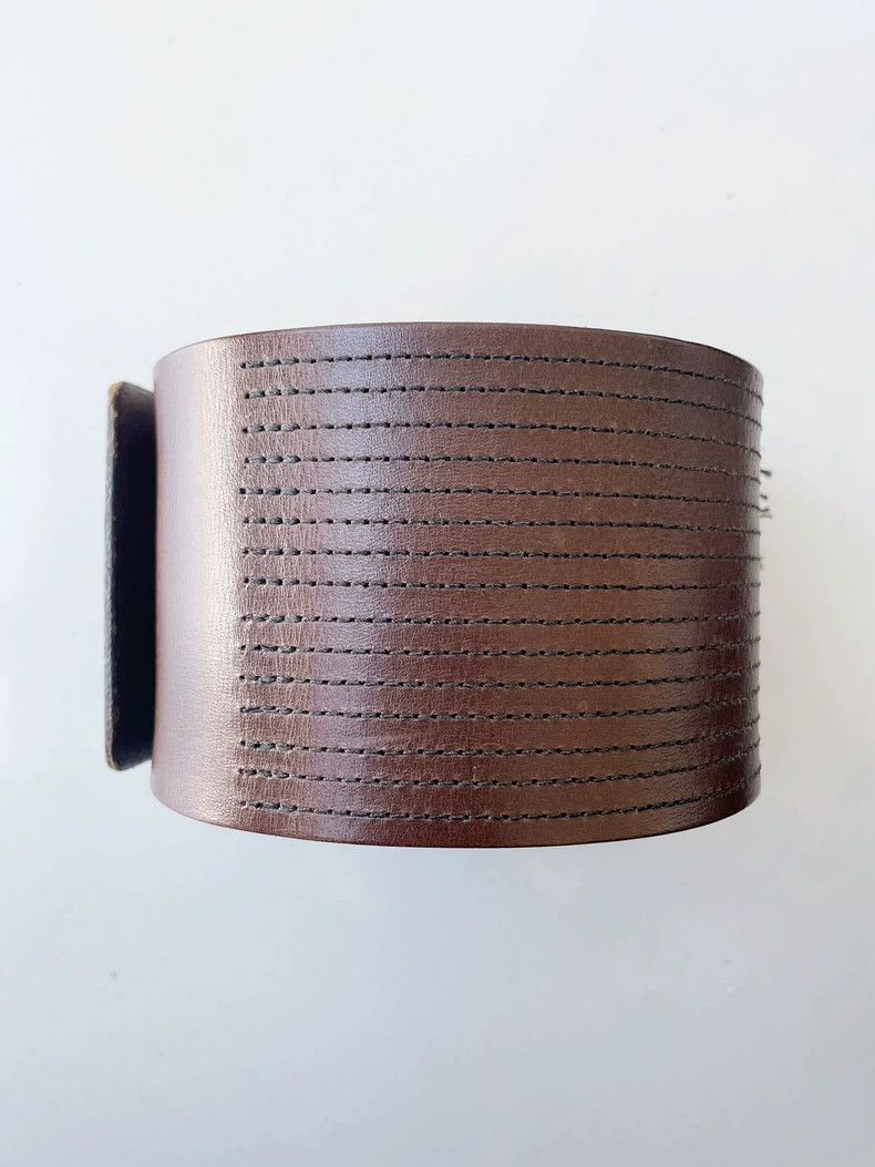 Dries Van Noten Dries Van Noten Wide Leather Embroidered Belt- DMC Size ONE SIZE - 1 Thumbnail
