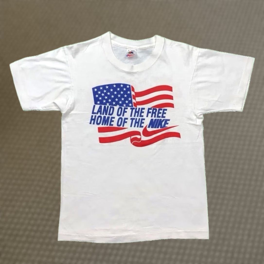 Nike VINTAGE Nike T-Shirt USA Flag Capital Challenge 90s Graphic
