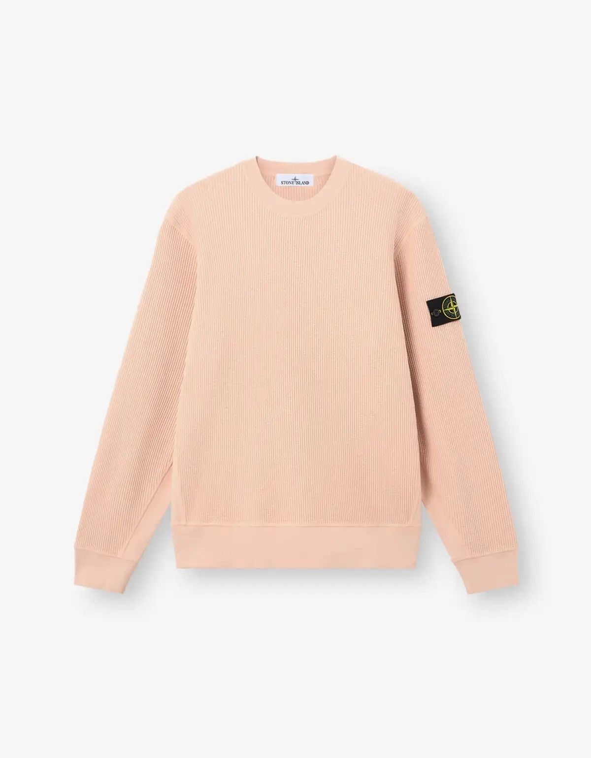 Stone Island Stone Island Pink Waffle Fleece Sweatshirt Size US XL / EU 56 / 4 - 1 Thumbnail