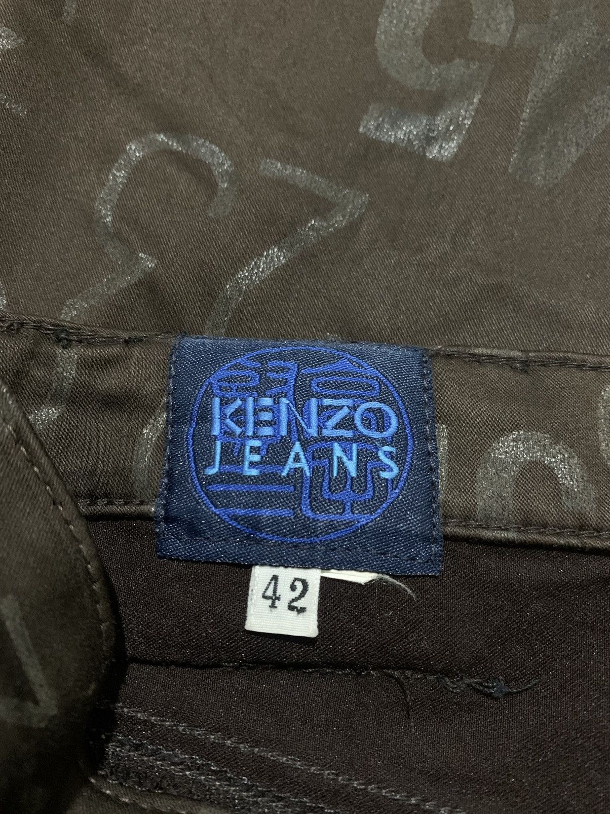 Kenzo Vintage Y2K Kenzo Jeans Overprint Size 42" / US 20 - 5 Thumbnail