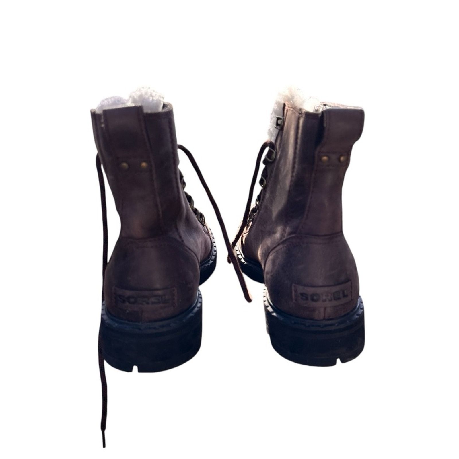 SOREL Sorel Lennox Lace Cozy Shearling Waterproof Boots - Size 8 Size US 8 / IT 38 - 10 Thumbnail