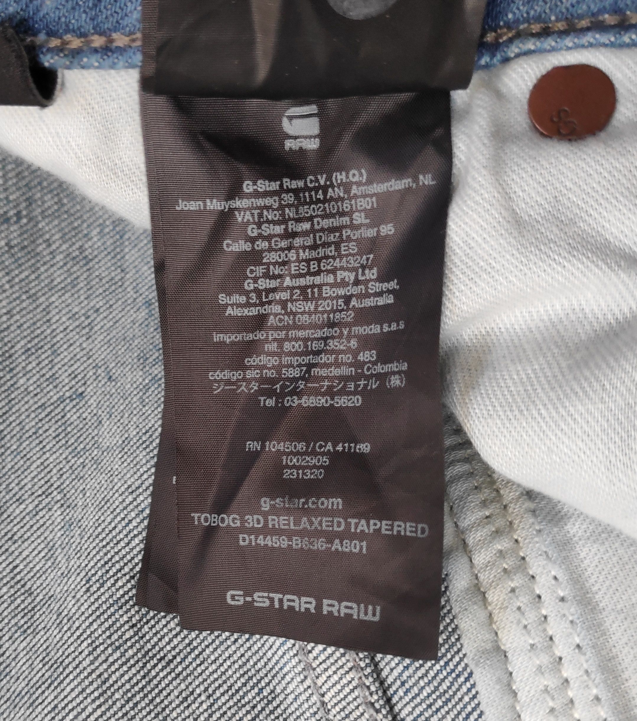 G-Star G-Star Raw Tobog 3D Relaxed Tapered Denim Jeans Size US 36 / EU 52 - 13 Thumbnail