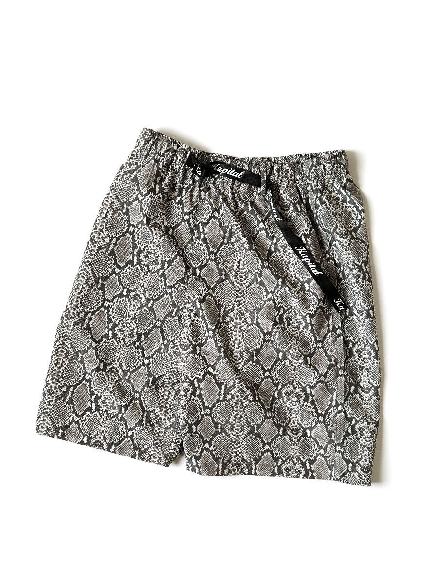 image of Kapital Fast-Dry Snake Shorts in Grey, Men's (Size 30)