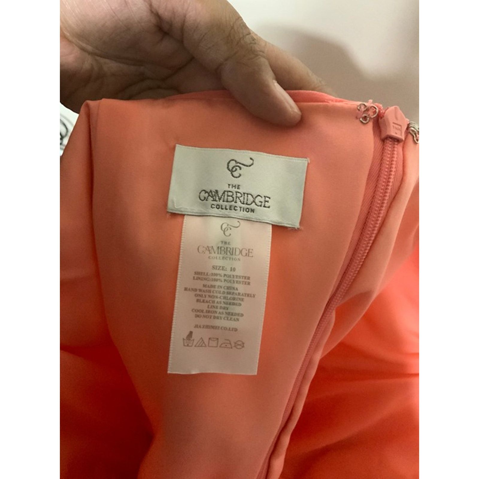Other NWT - The Cambridge Collection - Peach Strapless Dress Size L / US 10 / IT 46 - 3 Thumbnail